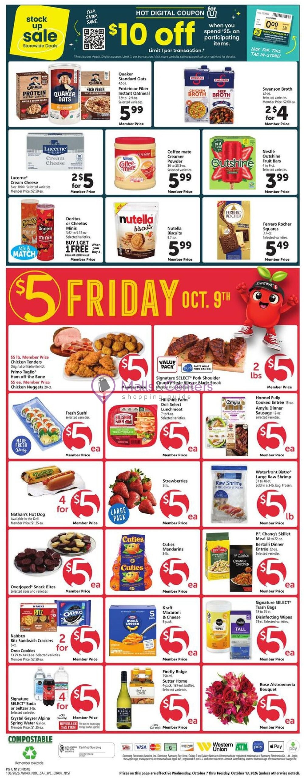 Weekly ad for Safeway valid: 10/07/2026 - 10/13/2026, page 4