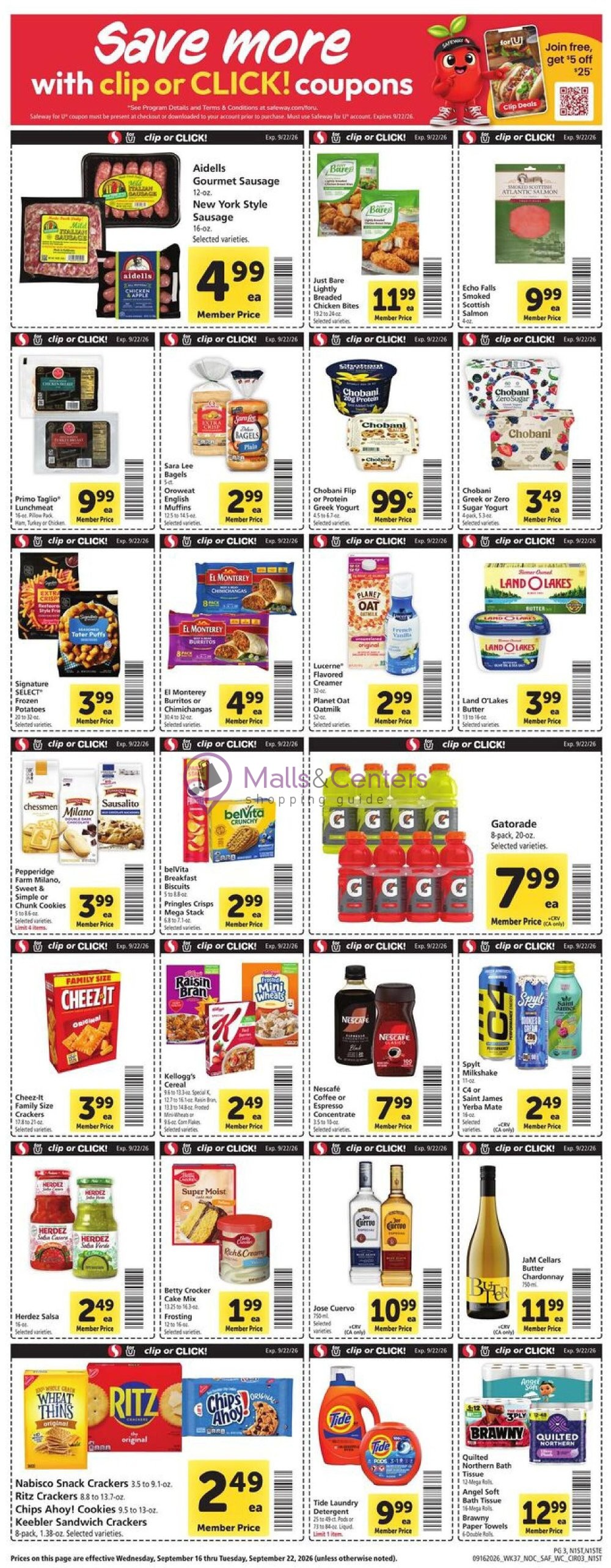 Weekly ad for Safeway valid: 09/16/2026 - 09/22/2026, page 3
