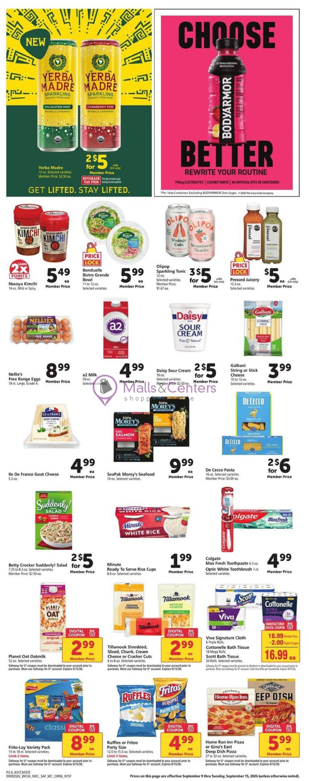 Weekly ad for Safeway valid: 09/09/2026 - 09/15/2026, page 6