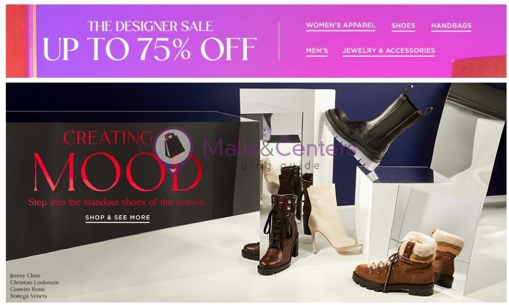 Saks Fifth Avenue Weekly Ad sales & flyers specials MallsCenters