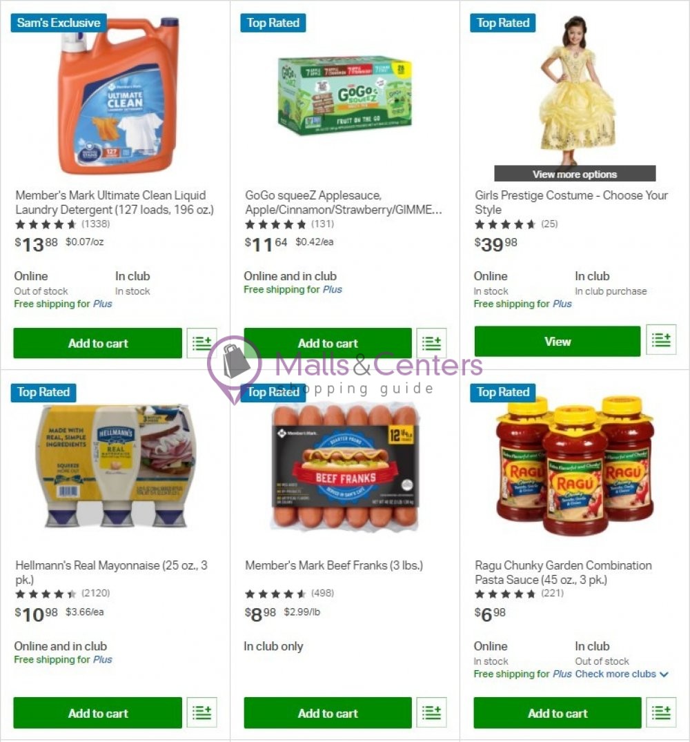 Sam's Club Weekly Ad sales & flyers specials MallsCenters