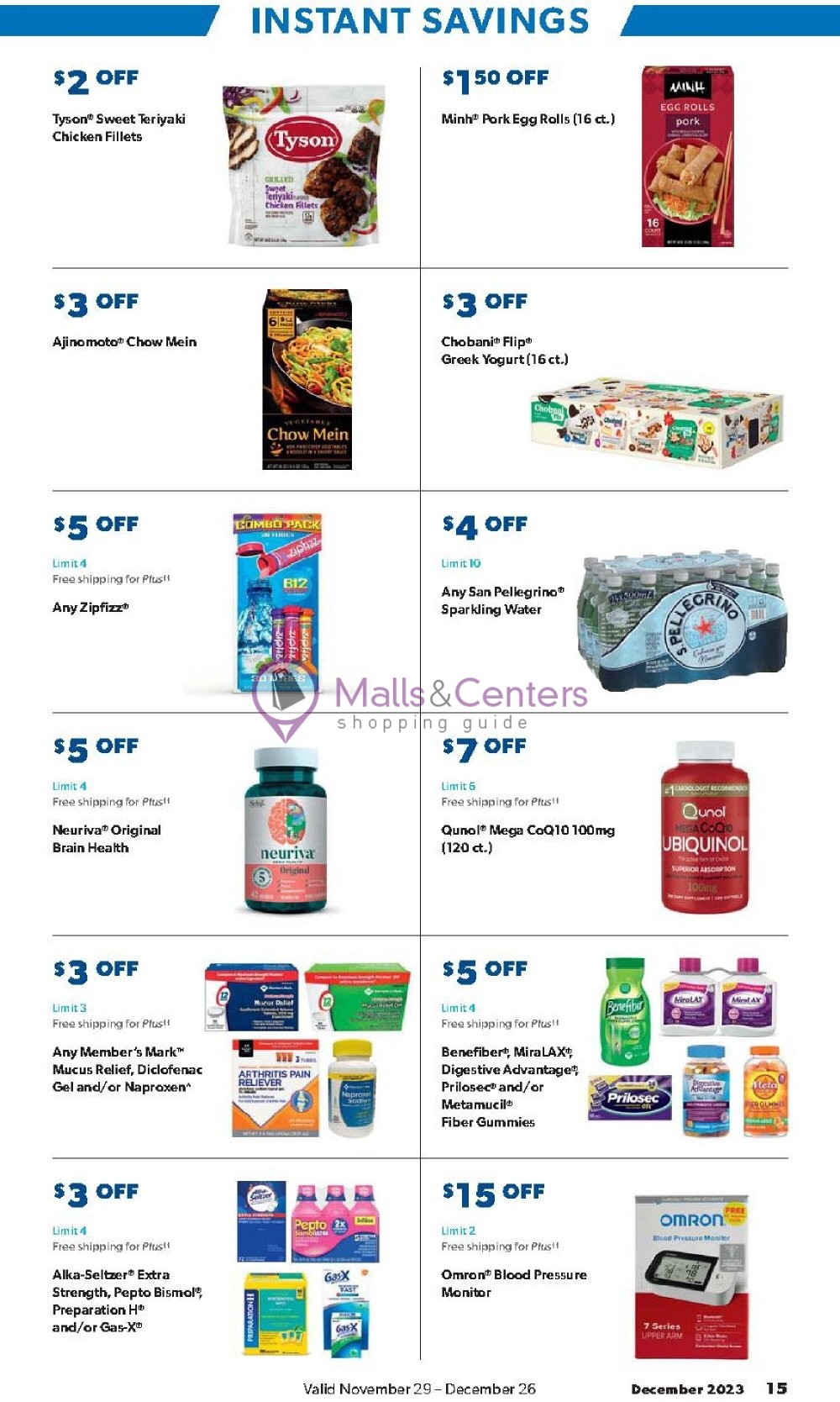 Weekly ad for Sam's Club valid: 11/29/2023 - 12/26/2023, page 15