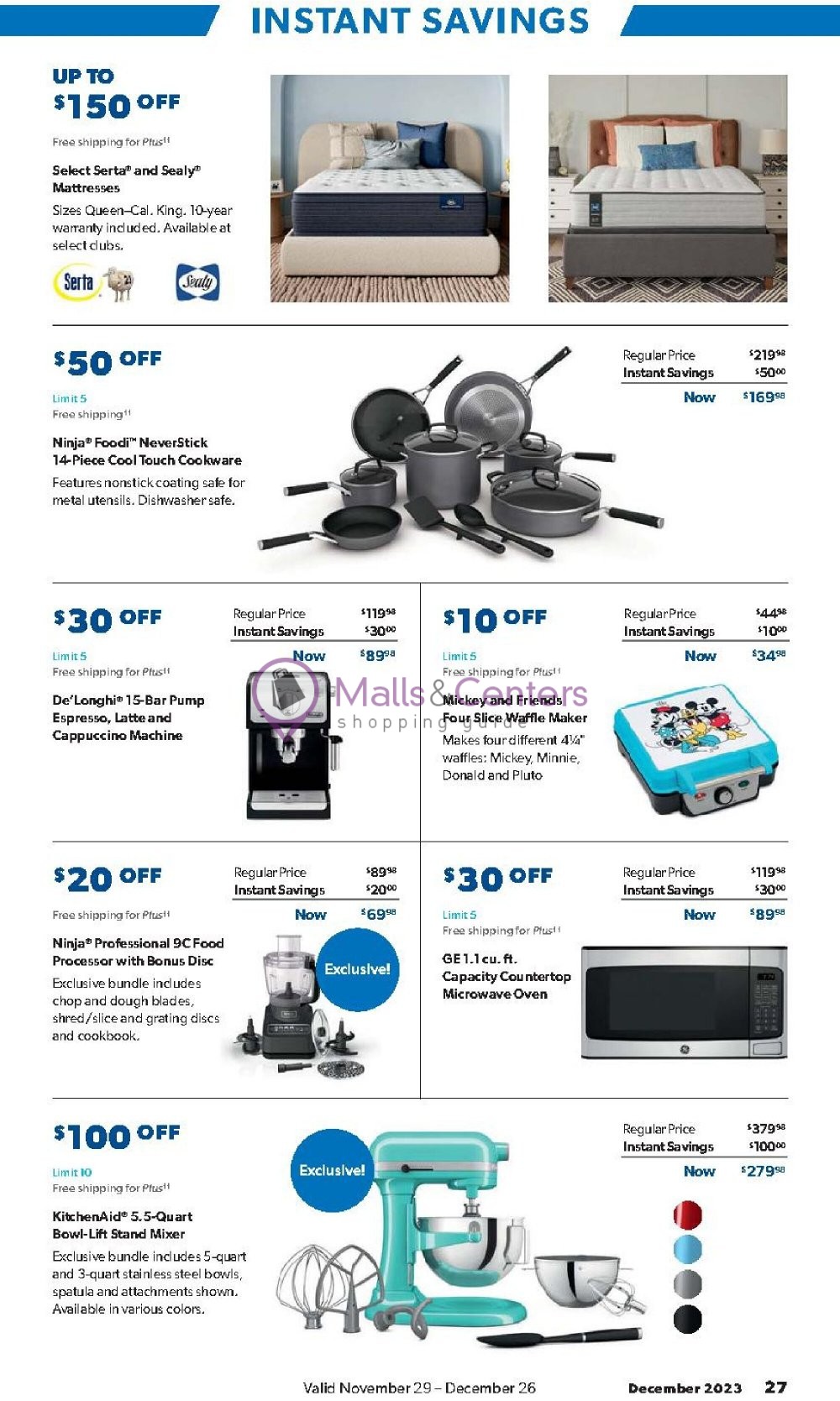Weekly ad for Sam's Club valid: 11/29/2023 - 12/26/2023, page 27