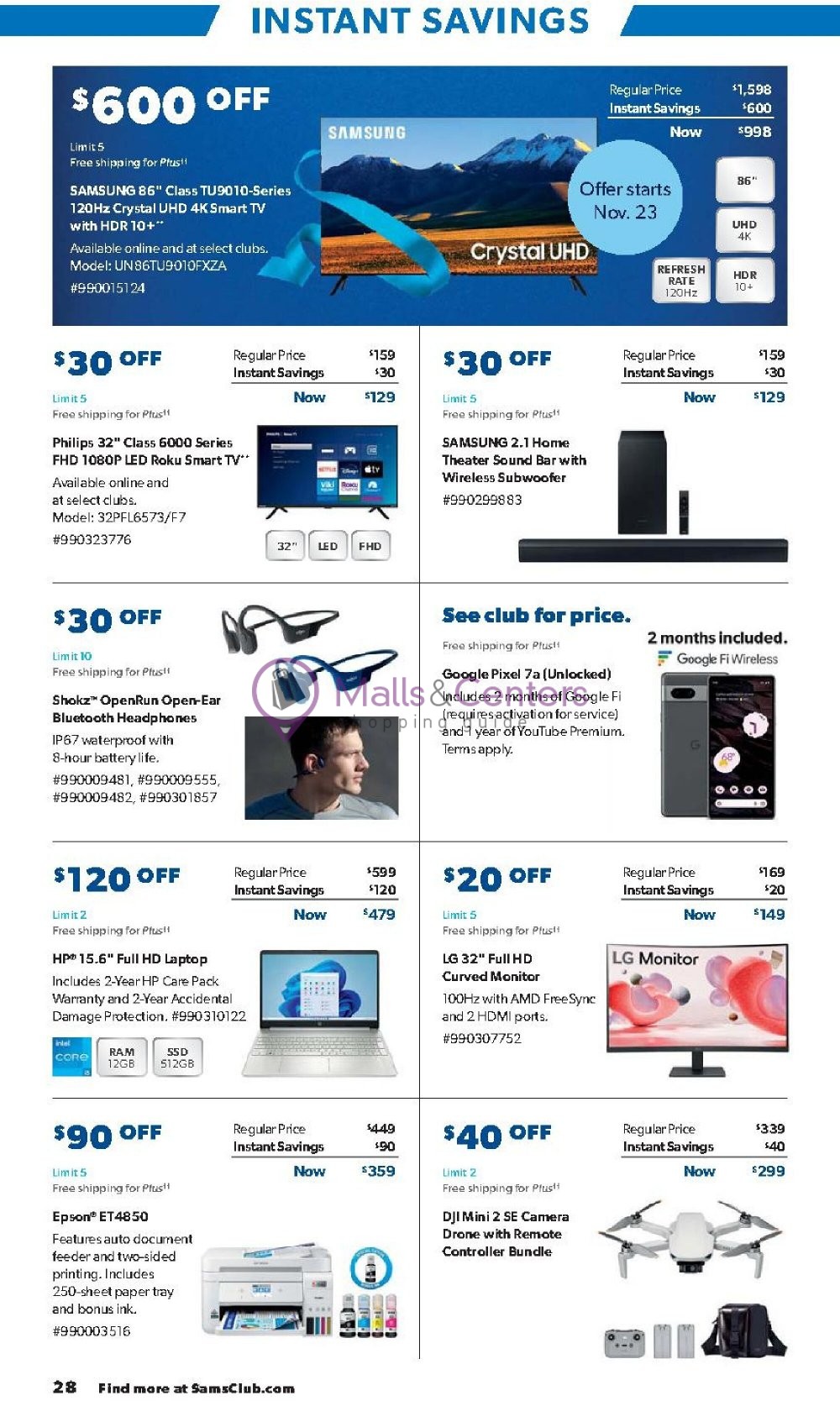 Weekly ad for Sam's Club valid: 11/29/2023 - 12/26/2023, page 28
