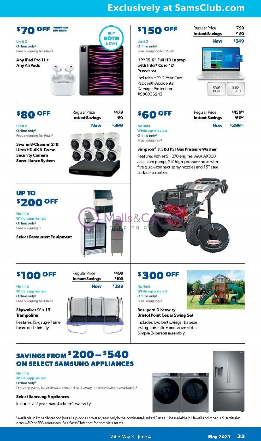 Weekly ad for Sam's Club valid: 05/03/2023 - 06/04/2023, page 35