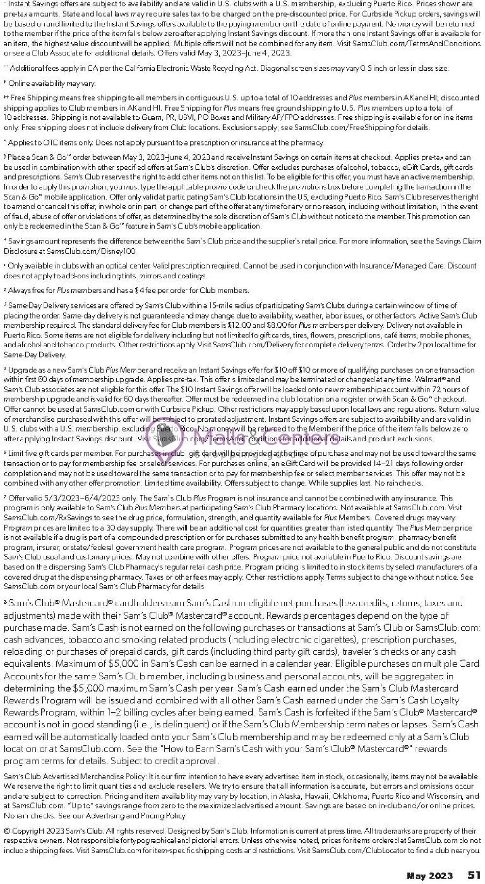 Weekly ad for Sam's Club valid: 05/03/2023 - 06/04/2023, page 51