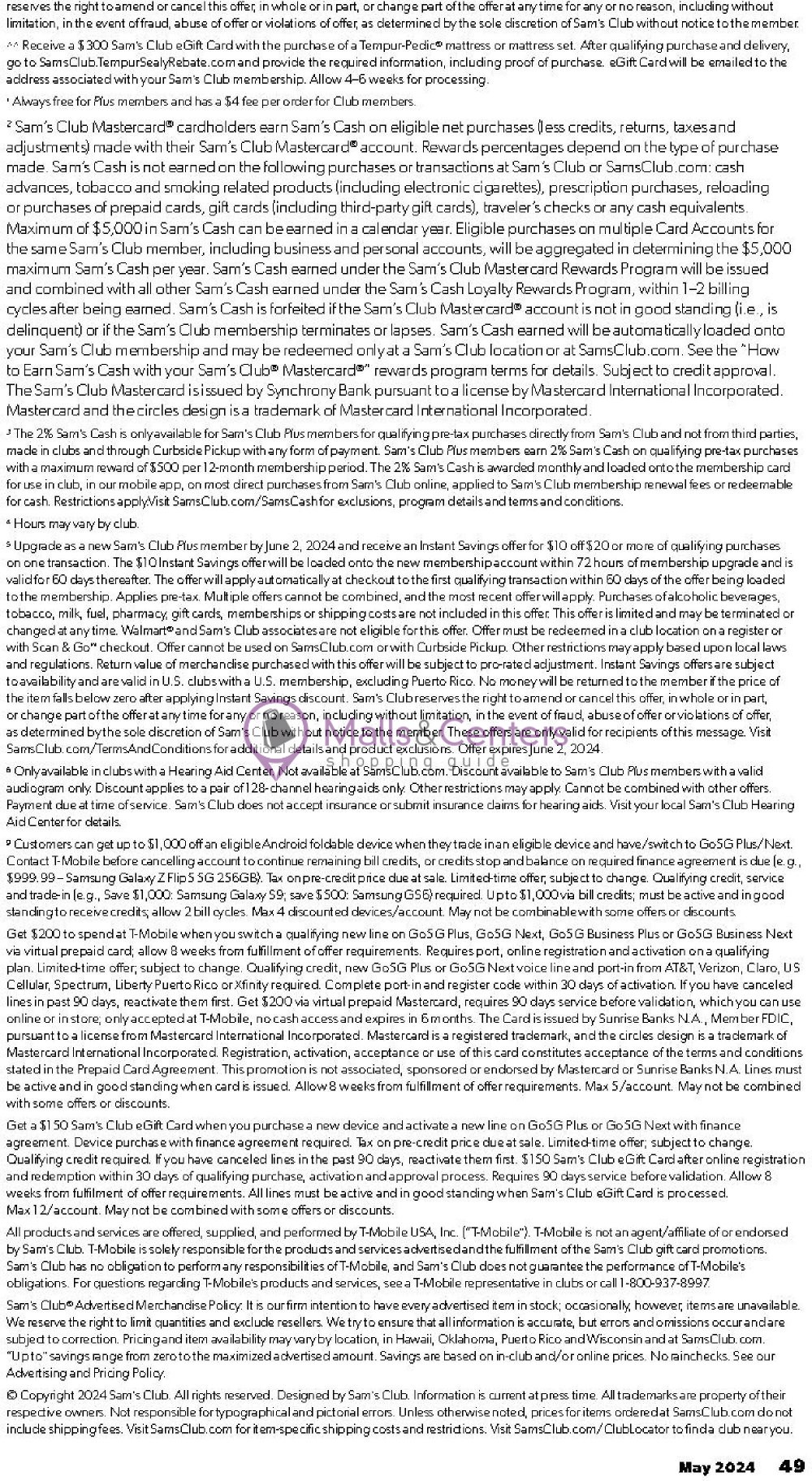 Weekly ad for Sam's Club valid: 05/01/2024 - 06/02/2024, page 49