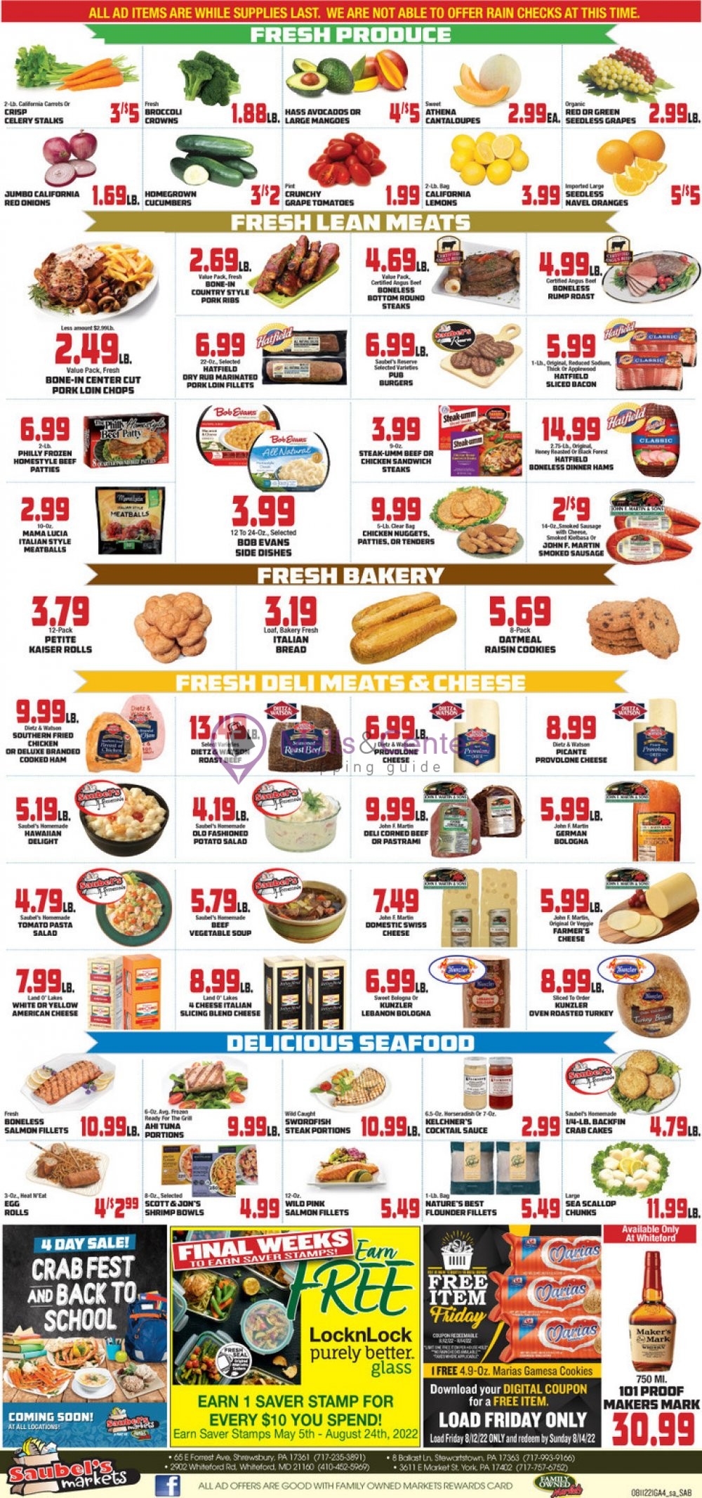 Saubel's Market Weekly ad valid from 08/11/2022 to 08/17/2022