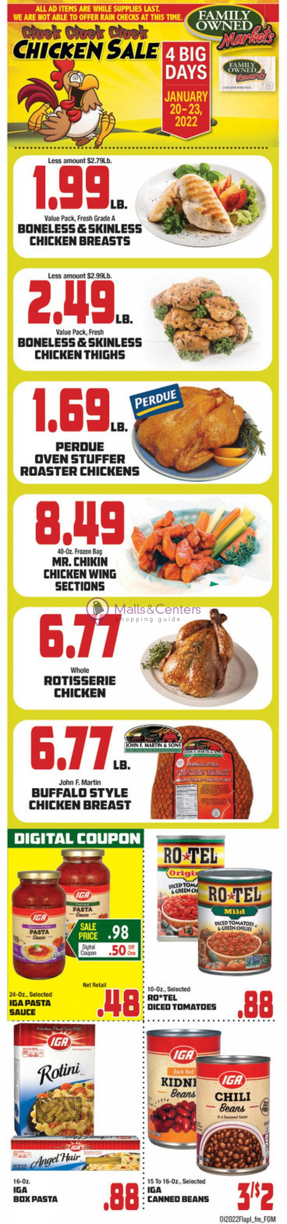 Saubel's Market Weekly ad valid from 01/20/2022 to 01/26/2022