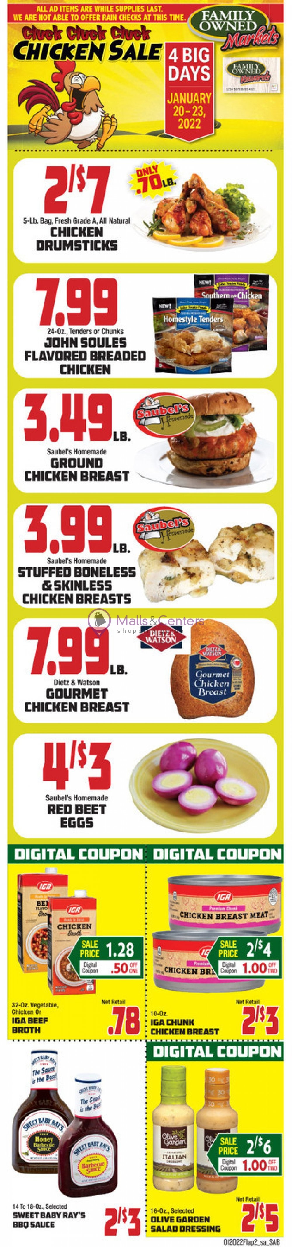 Saubel's Market Weekly ad valid from 01/20/2022 to 01/26/2022