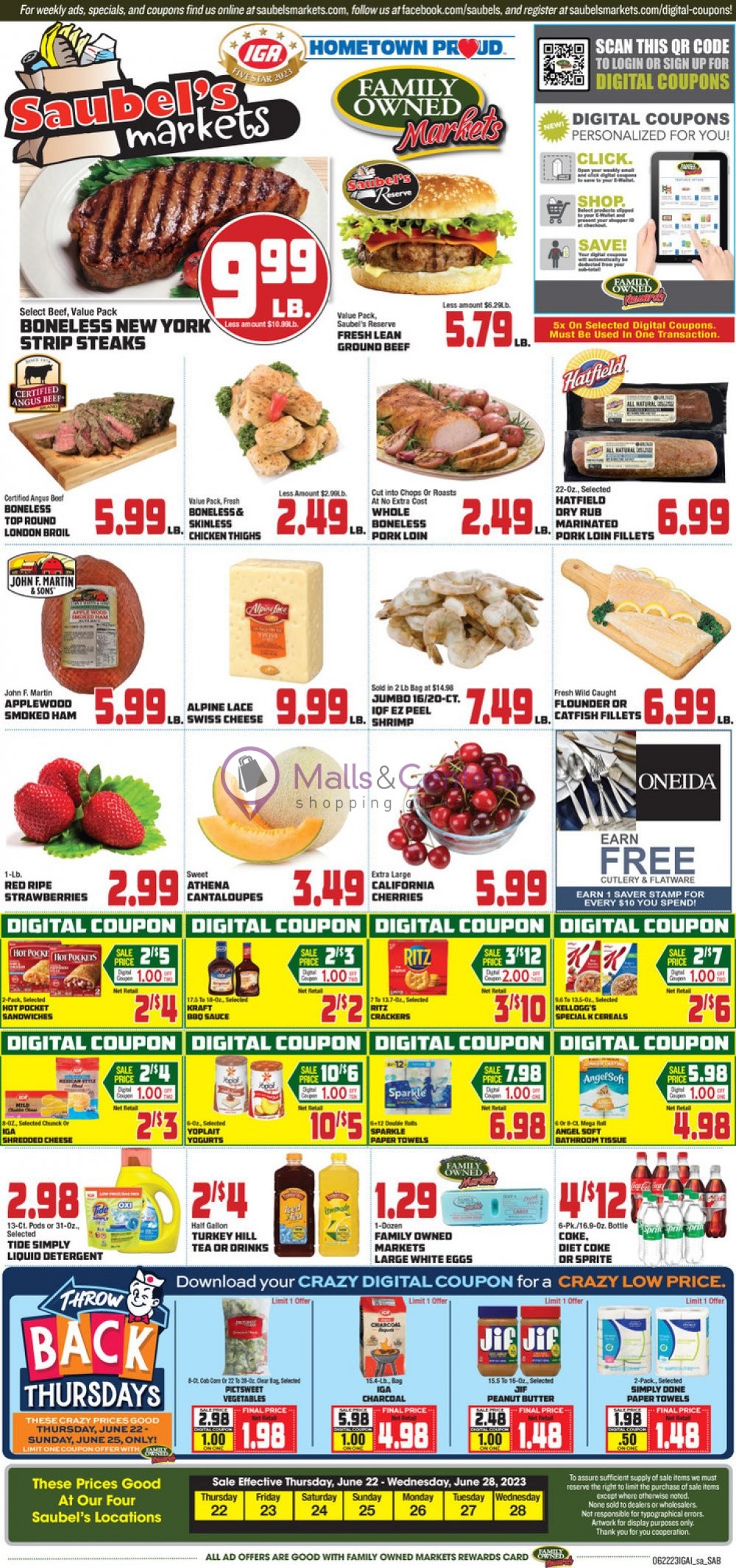 Saubel's Market Weekly ad valid from 06/22/2023 to 06/28/2023