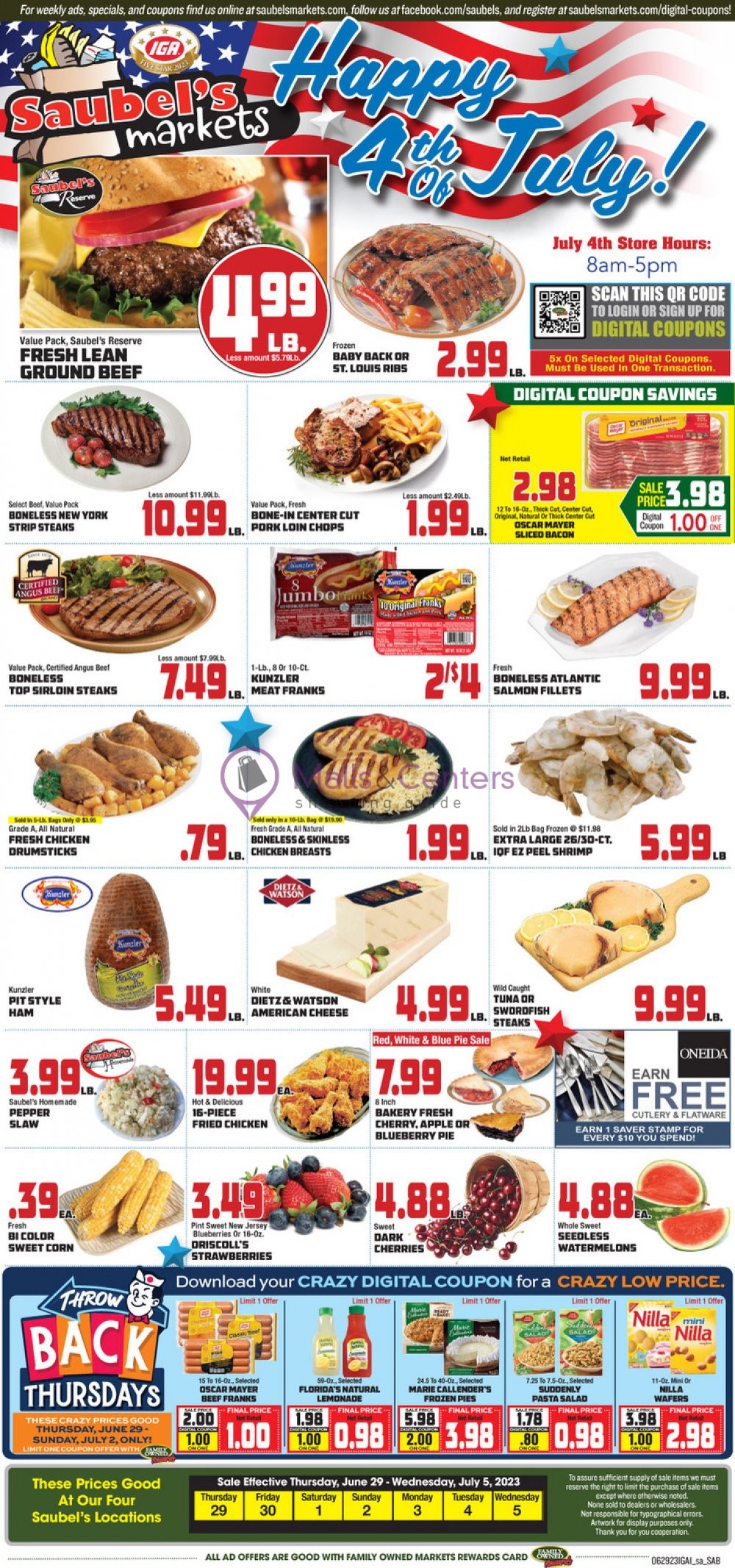Saubel's Market Weekly ad valid from 06/29/2023 to 07/05/2023