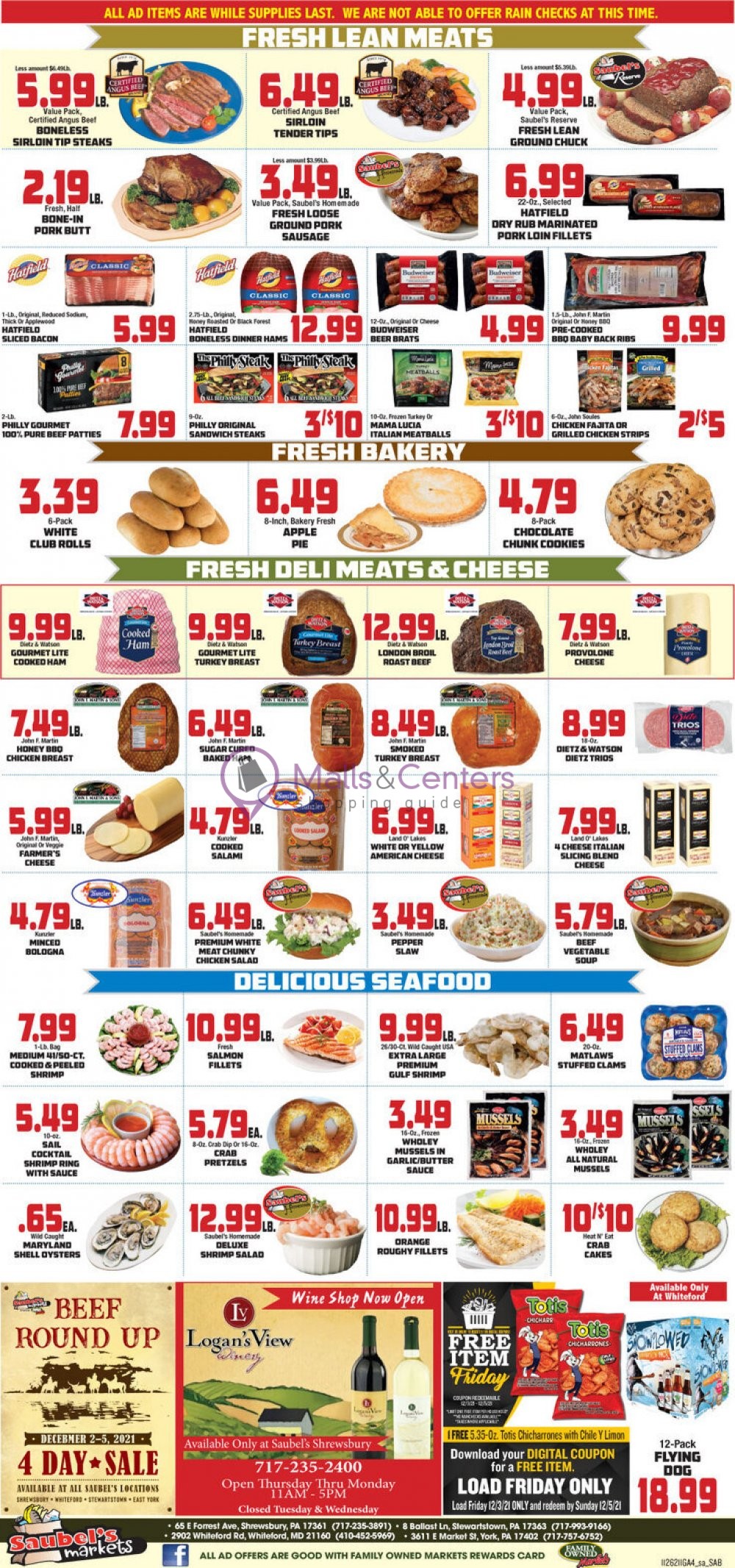 Saubel's Market Weekly ad valid from 11/26/2021 to 12/01/2021