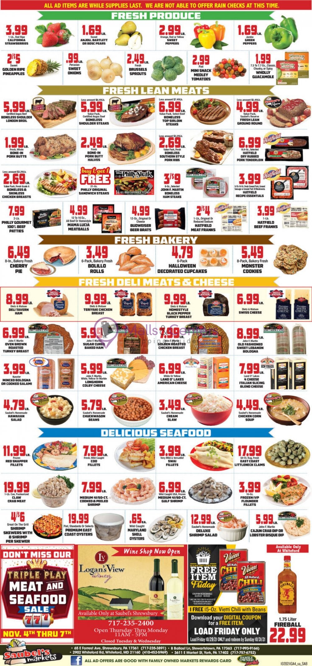Saubel's Market Weekly ad valid from 10/28/2021 to 11/03/2021