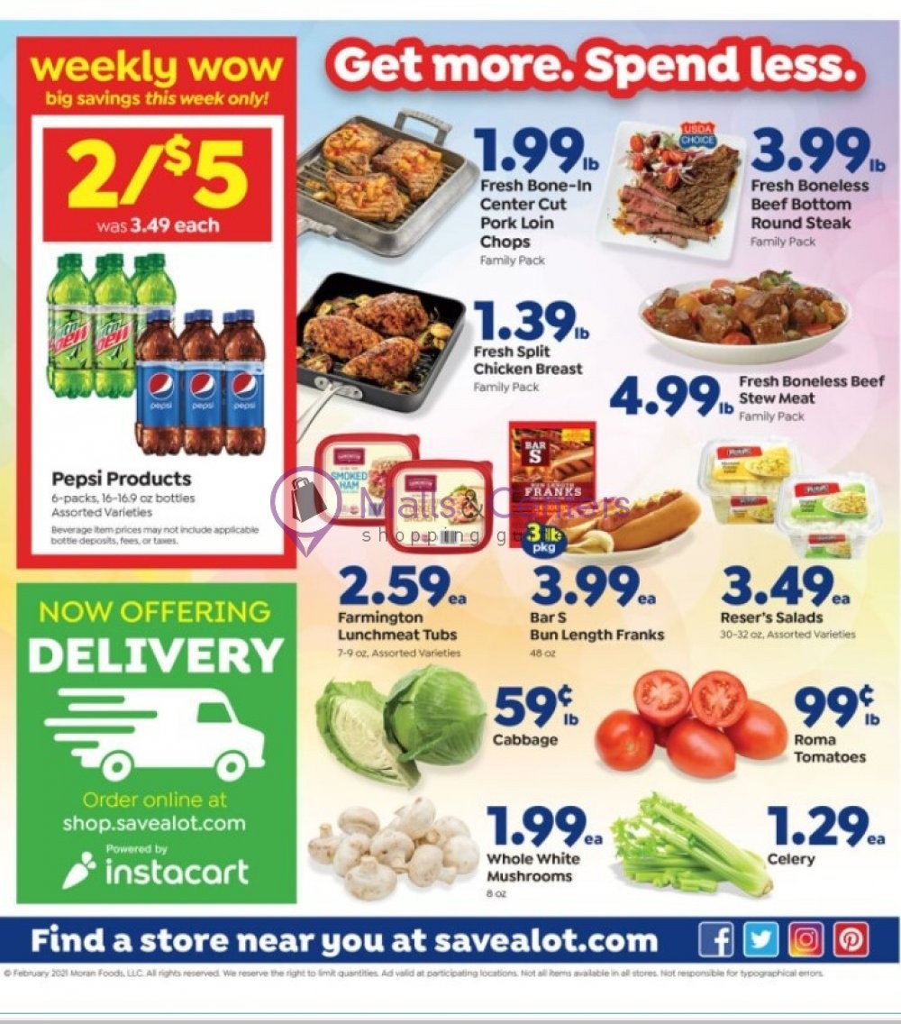 Save a Lot food store Weekly Ad sales & flyers specials MallsCenters