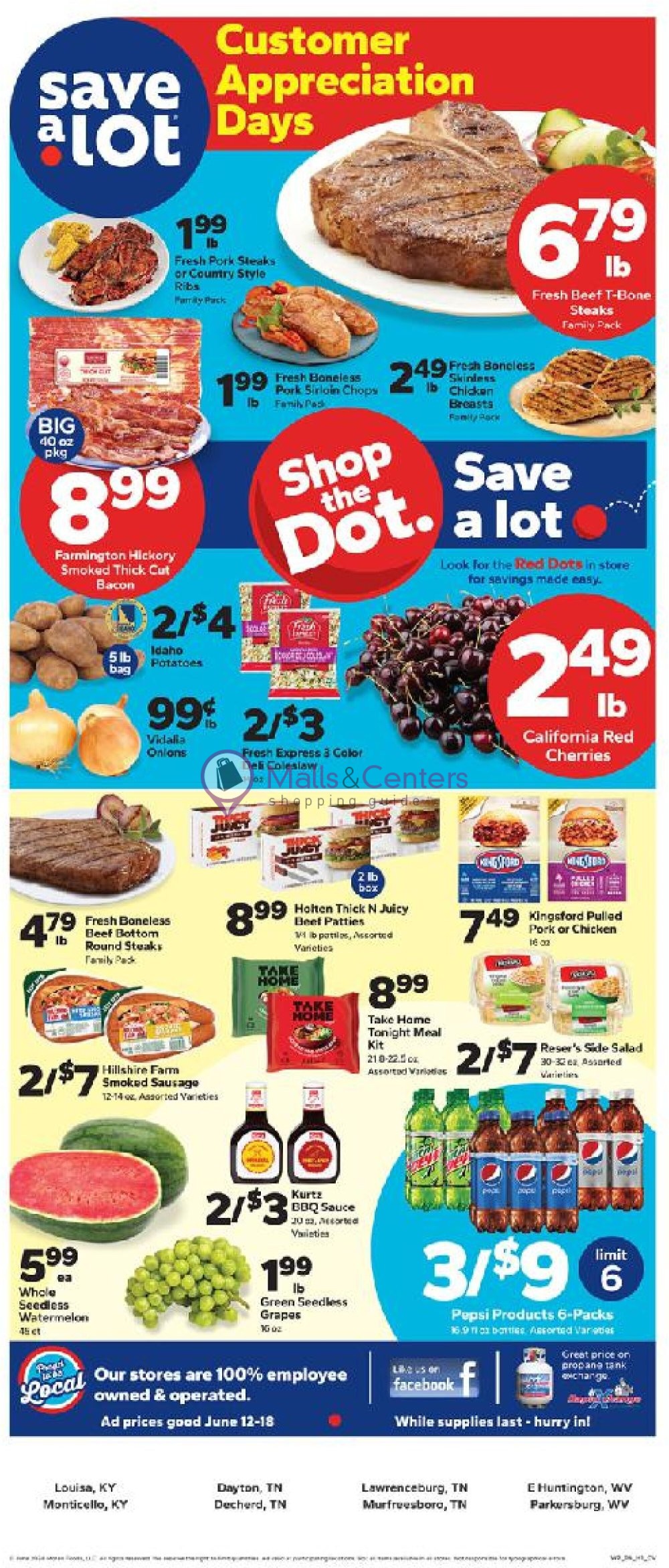 Save a Lot food store Weekly ad valid from 06/12/2024 to 06/18/2024 MallsCenters