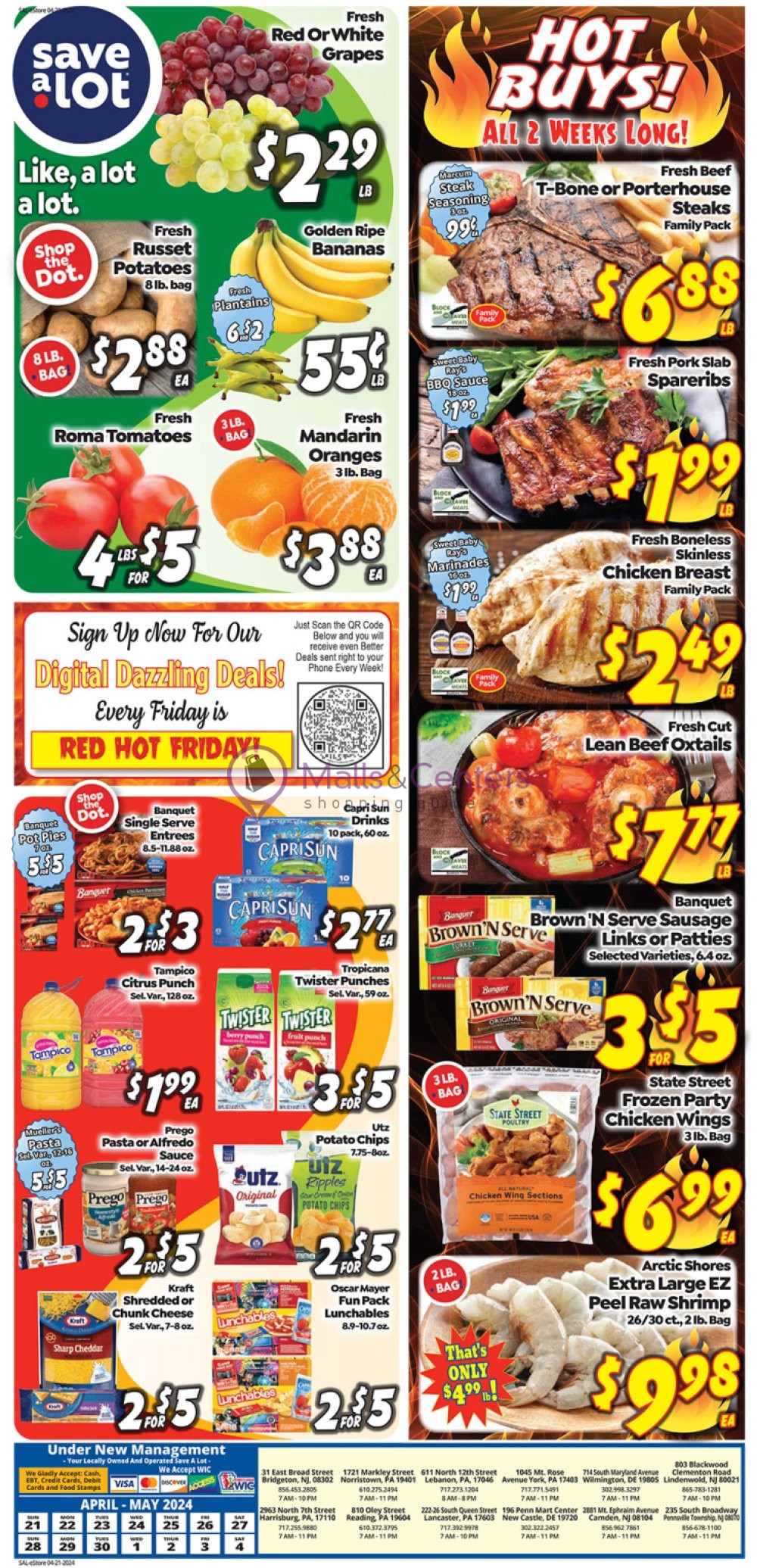 Save a Lot food store Weekly ad valid from 04/21/2024 to 05/04/2024