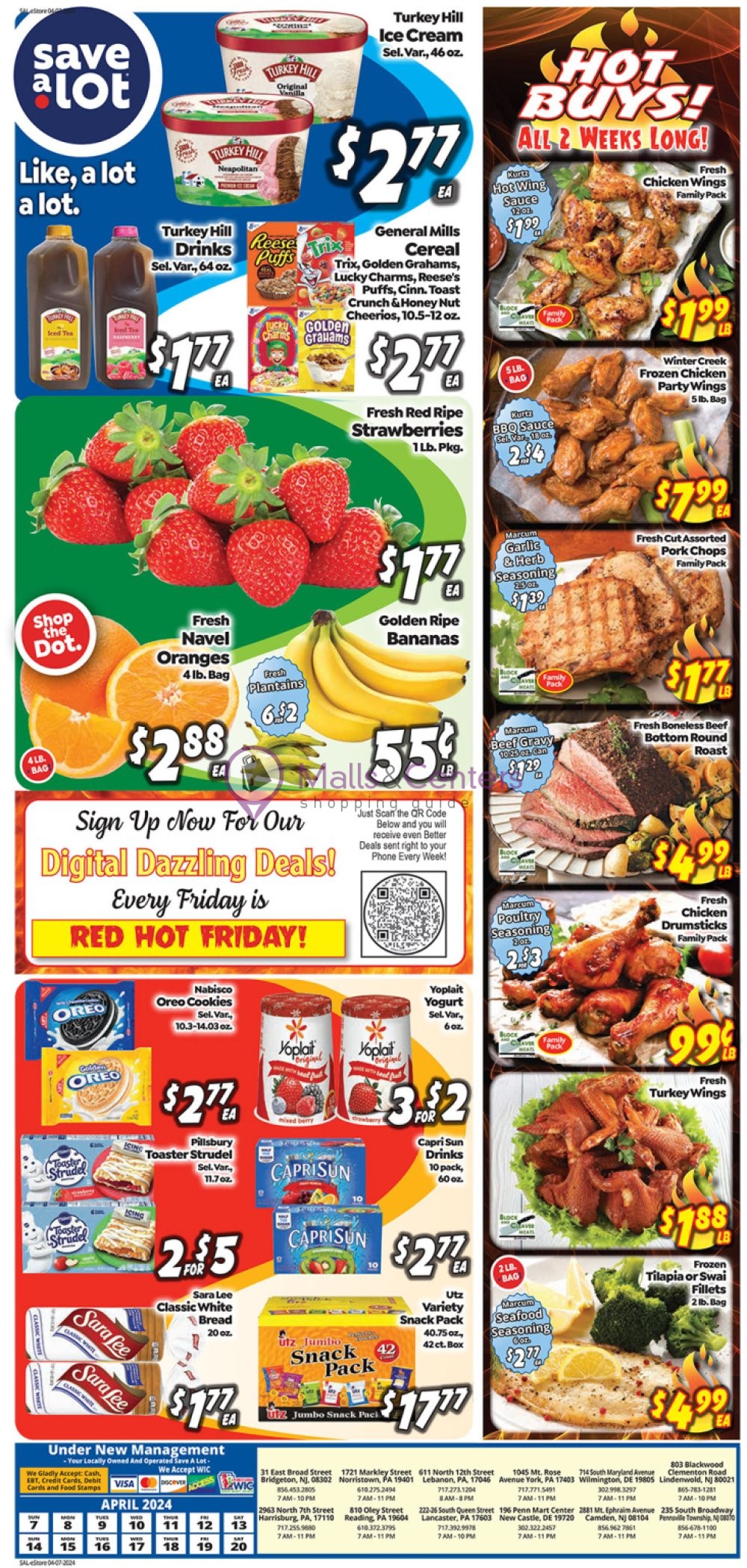 Save a Lot food store Weekly ad valid from 04/07/2024 to 04/20/2024