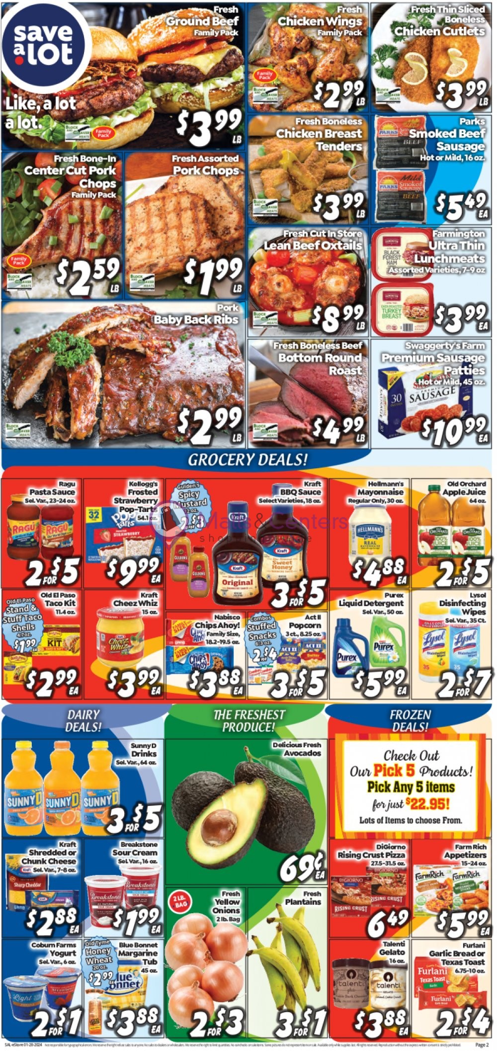 Save a Lot food store Weekly ad valid from 01/28/2024 to 02/10/2024