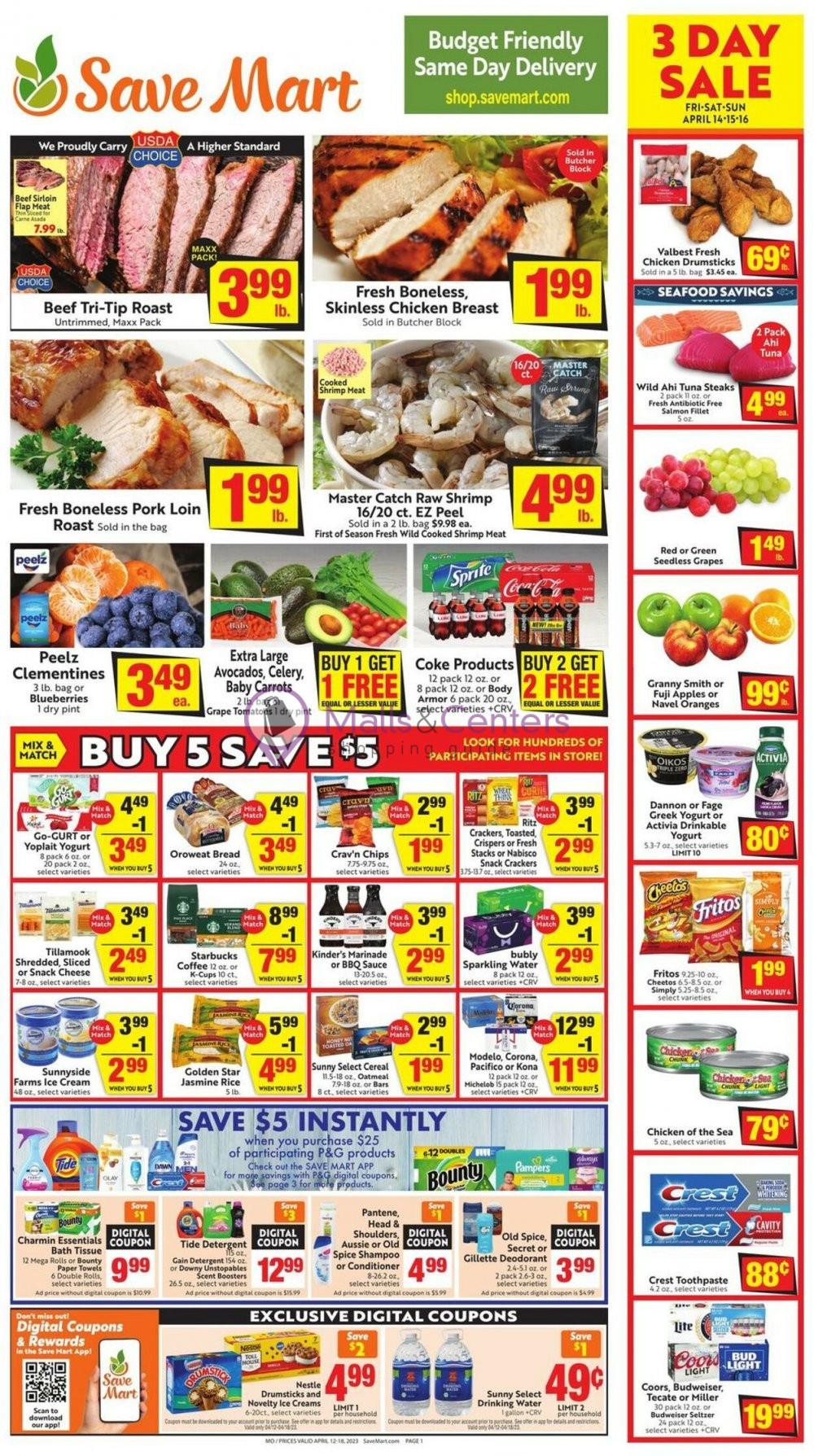 Save Mart Supermarkets Weekly ad valid from 04/12/2023 to 04/18/2023