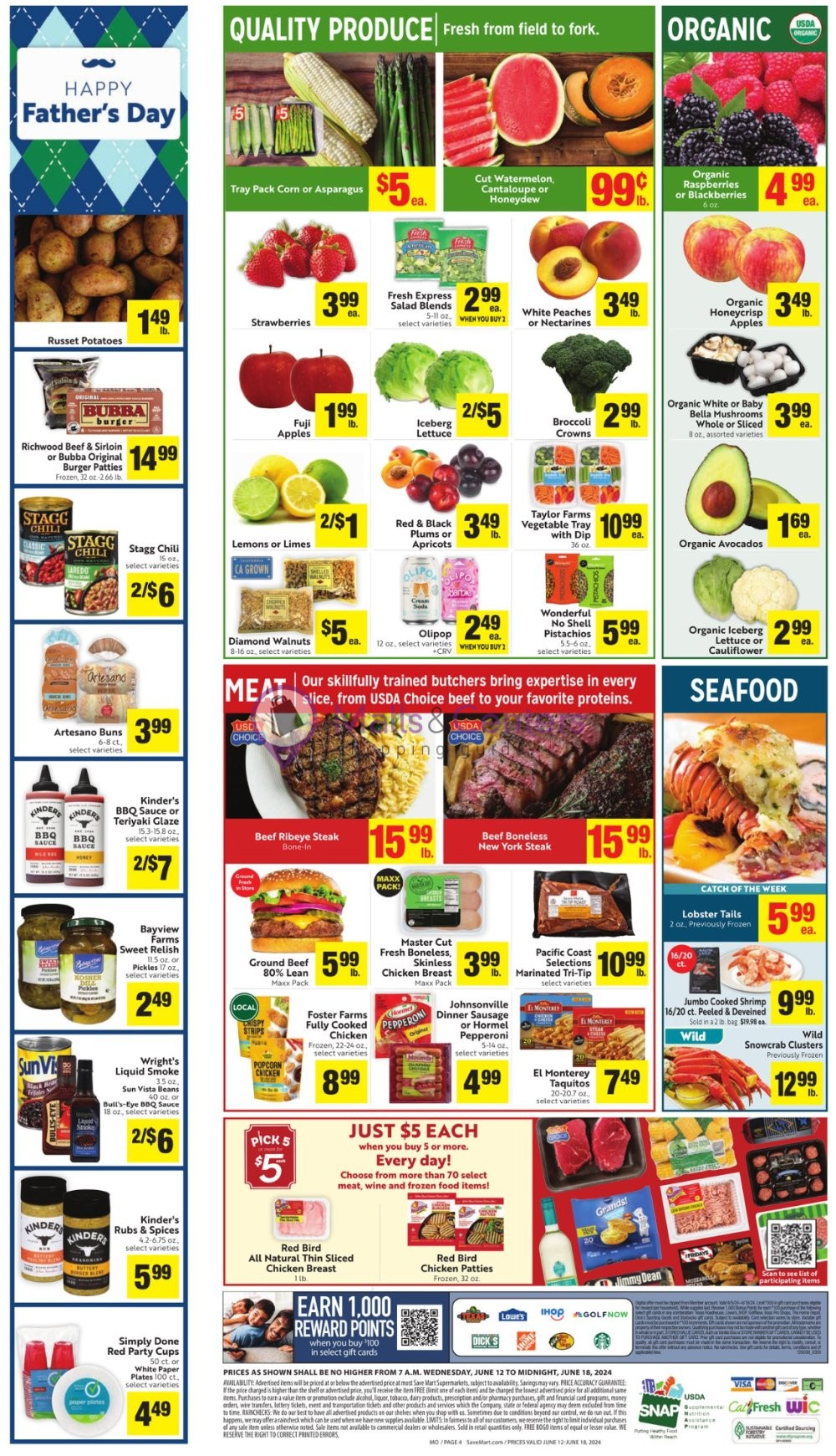 Weekly ad for Save Mart Supermarkets valid: 06/12/2024 - 06/18/2024, page 4