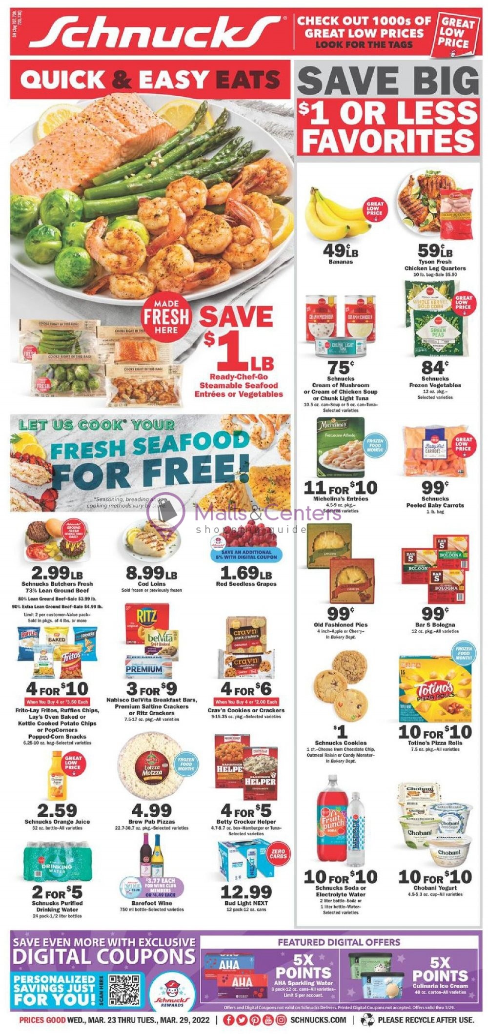 Schnucks Weekly ad valid from 03/23/2022 to 03/29/2022 MallsCenters(03)