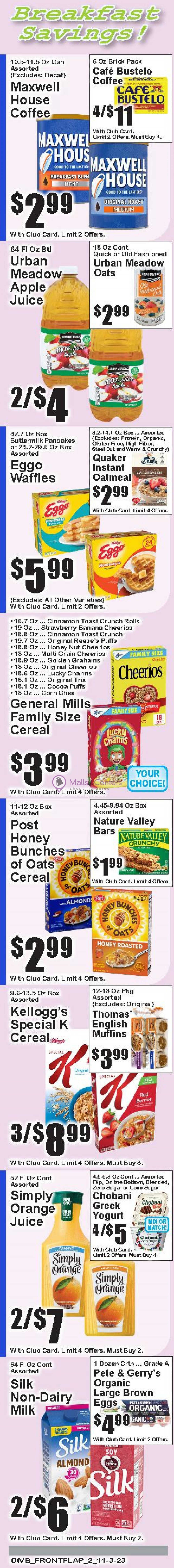 Weekly ad for Seabra's Market valid: 11/03/2023 - 11/09/2023, page 2