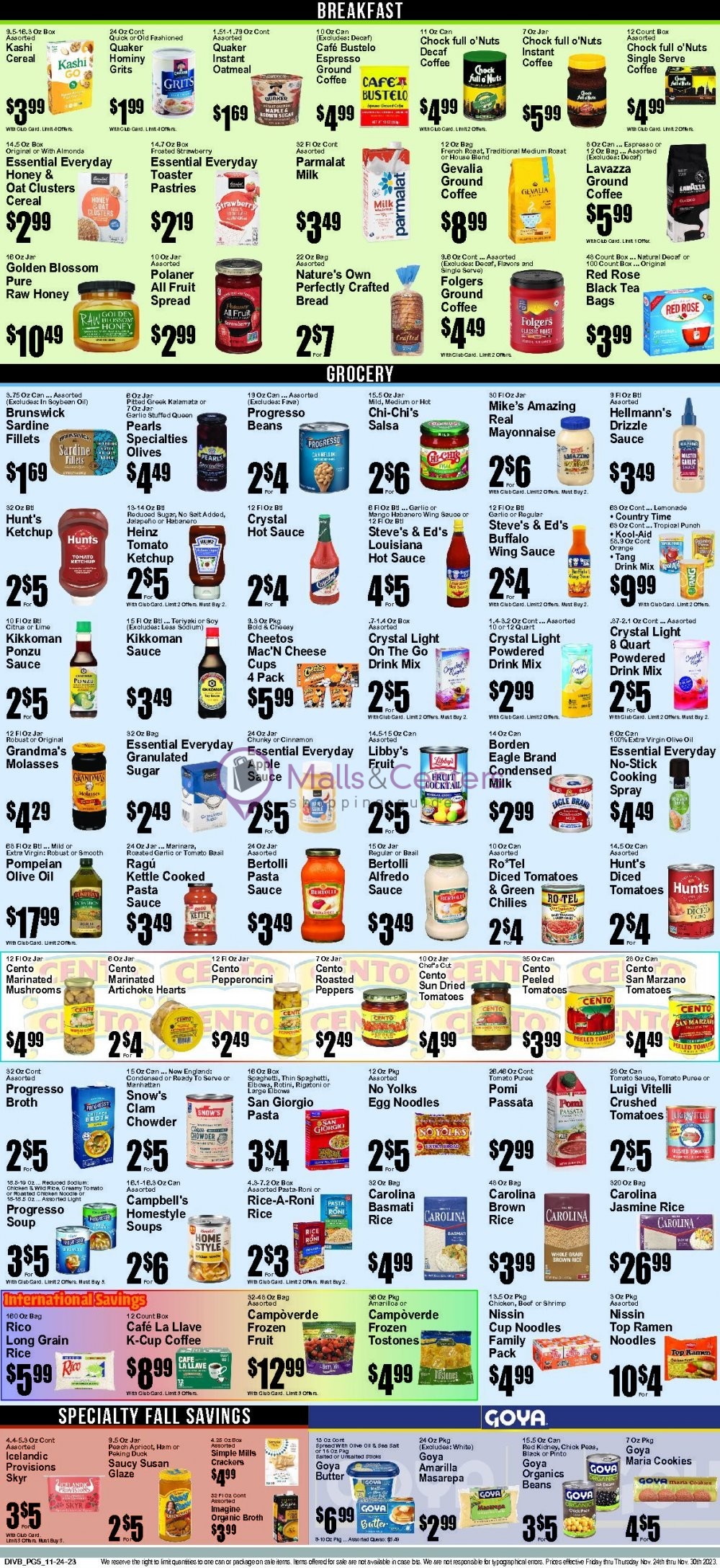 Weekly ad for Seabra's Market valid: 11/24/2023 - 11/30/2023, page 5