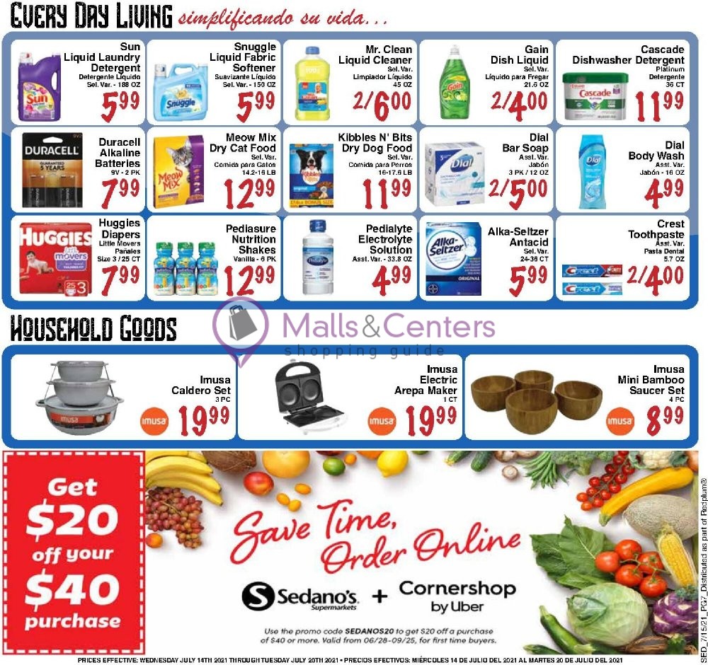 Sedano's Weekly Ad - sales & flyers specials - MallsCenters