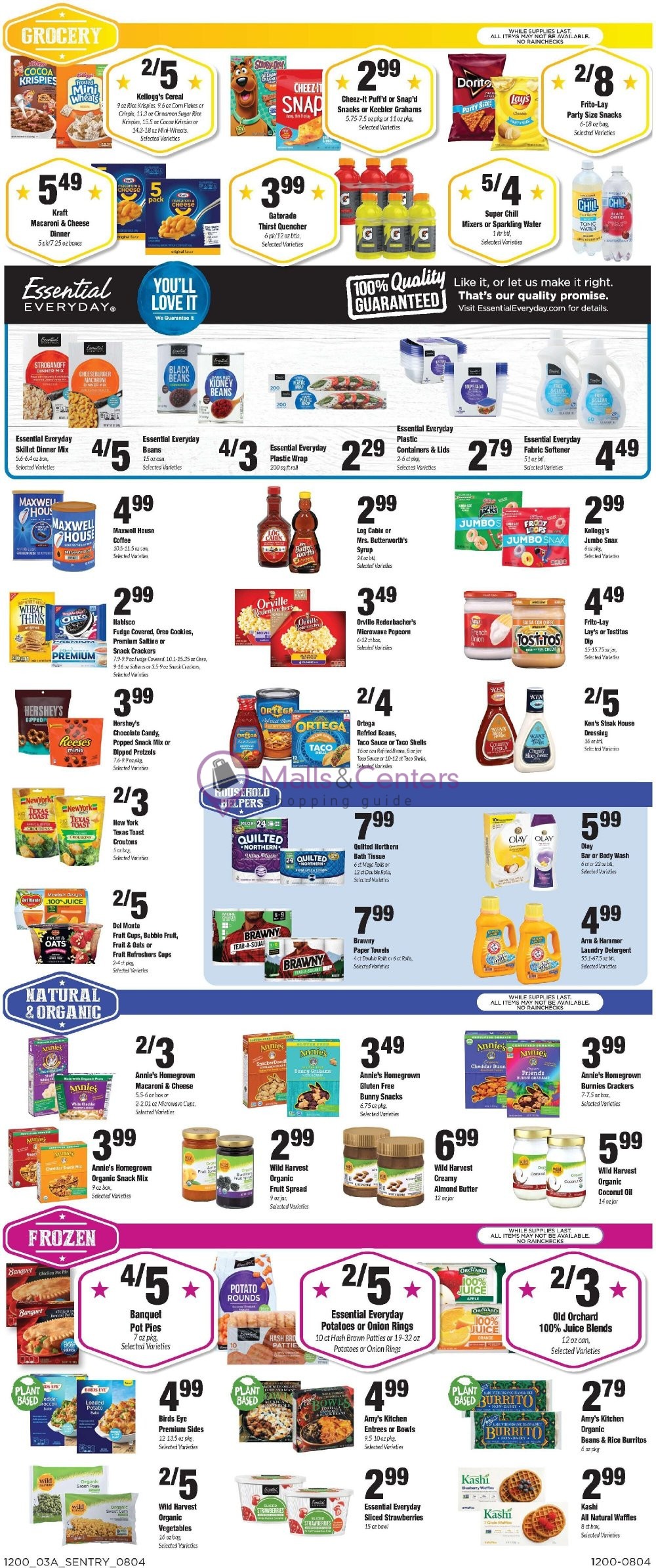 Sentry Foods Weekly Ad sales & flyers specials MallsCenters