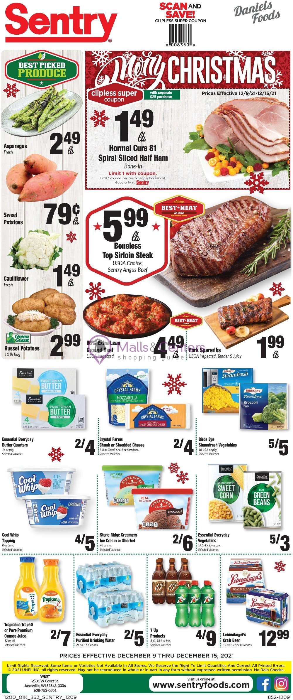 Sentry Foods Weekly ad valid from 12/09/2021 to 12/15/2021 MallsCenters Sentry Foods Weekly ad valid from 12/09/2021 to 12/15/2021 MallsCenters