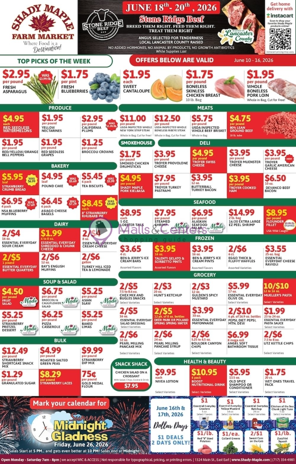 Weekly ad for Shady Maple valid: 06/10/2026 - 06/10/2026, page 1