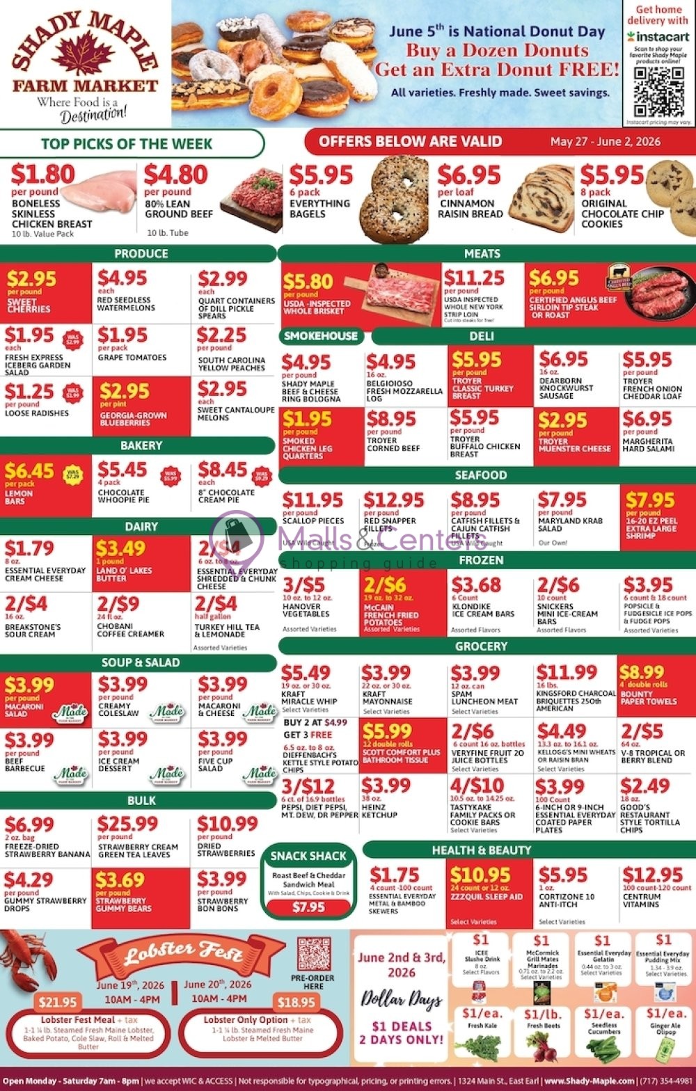 Weekly ad for Shady Maple valid: 05/27/2026 - 06/02/2026, page 1