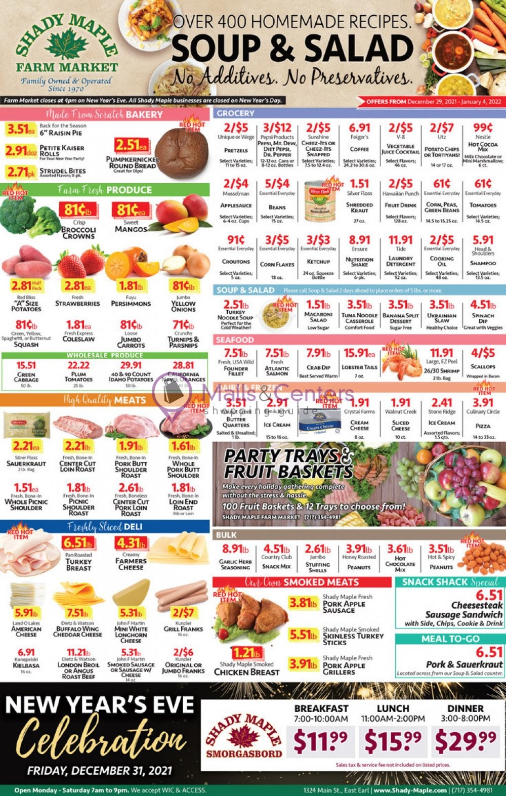 Shady Maple Weekly ad valid from 12/29/2021 to 01/04/2022 - MallsCenters