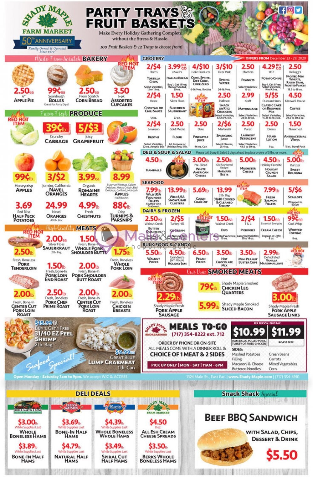 Shady Maple Weekly ad valid from 12/23/2020 to 12/29/2020 - MallsCenters