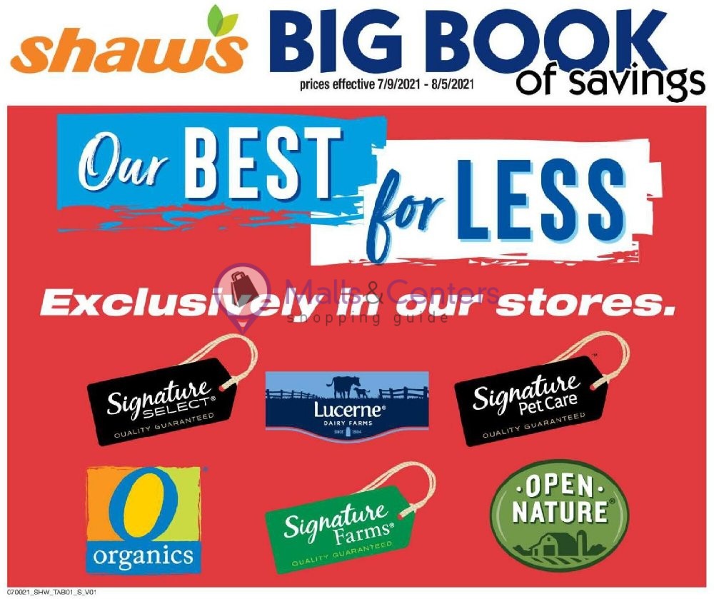 Shaws Weekly Ad sales & flyers specials MallsCenters