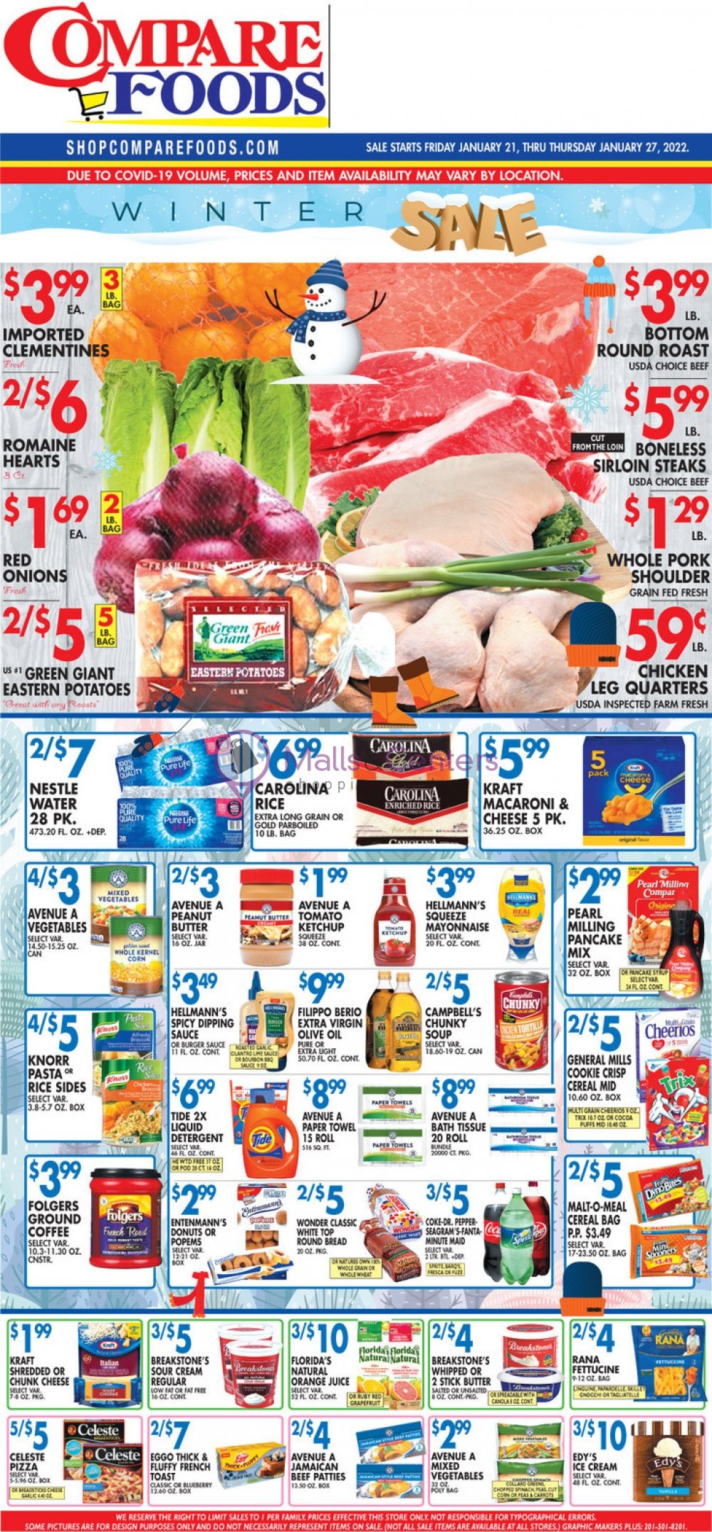 Shop Compare Foods Weekly ad valid from 01/21/2022 to 01/27/2022 MallsCenters
