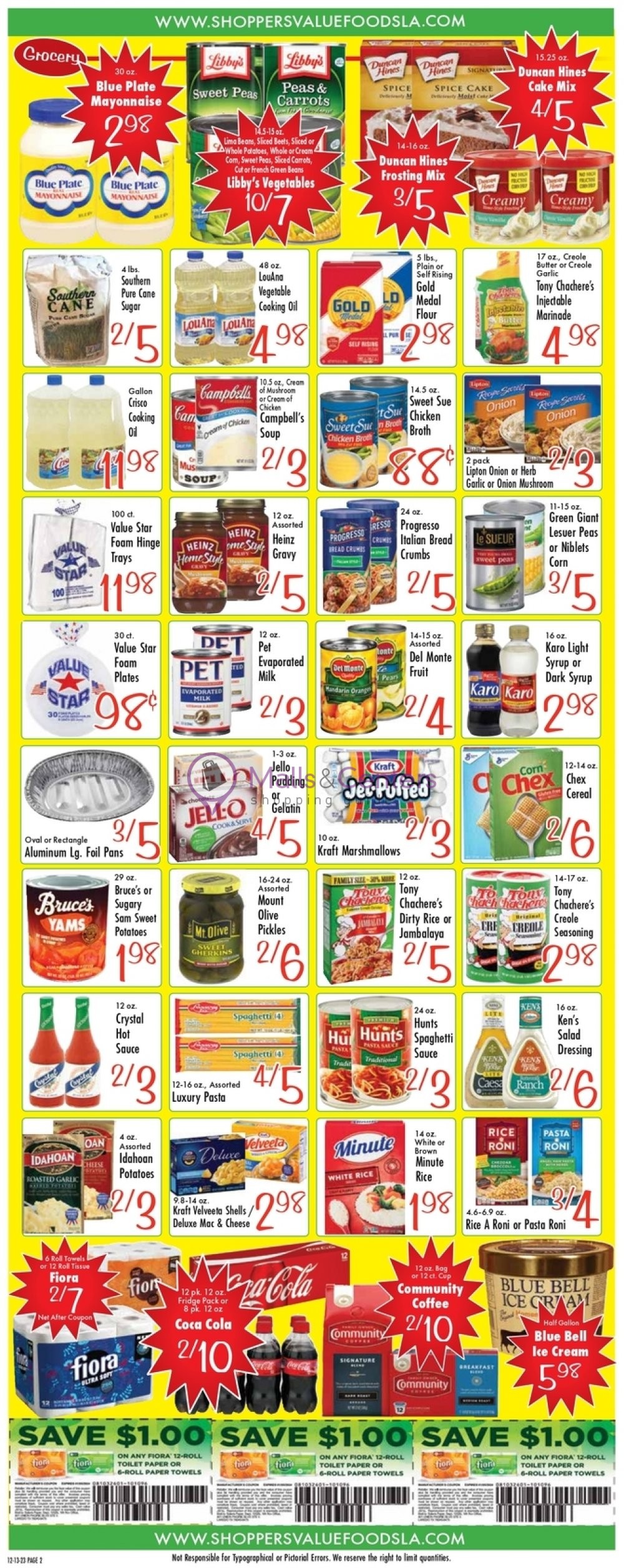 Weekly ad for Shoppers Value Foods valid: 12/13/2023 - 12/25/2023, page 2