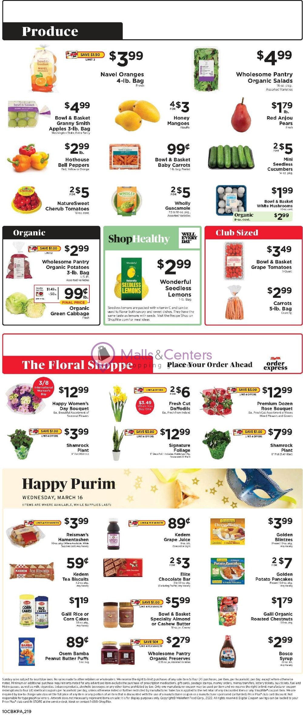 ShopRite Weekly Ad sales & flyers specials MallsCenters