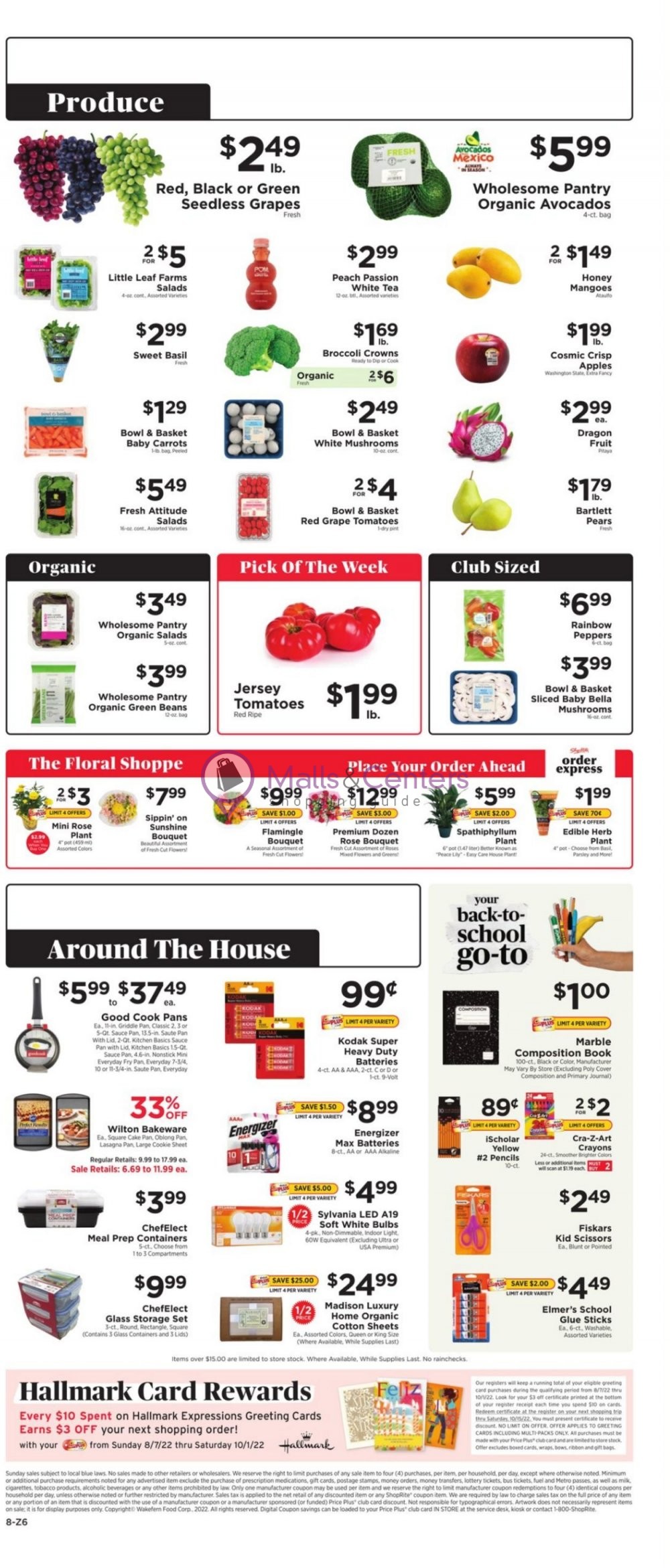 ShopRite Weekly ad valid from 08/12/2022 to 08/18/2022 MallsCenters