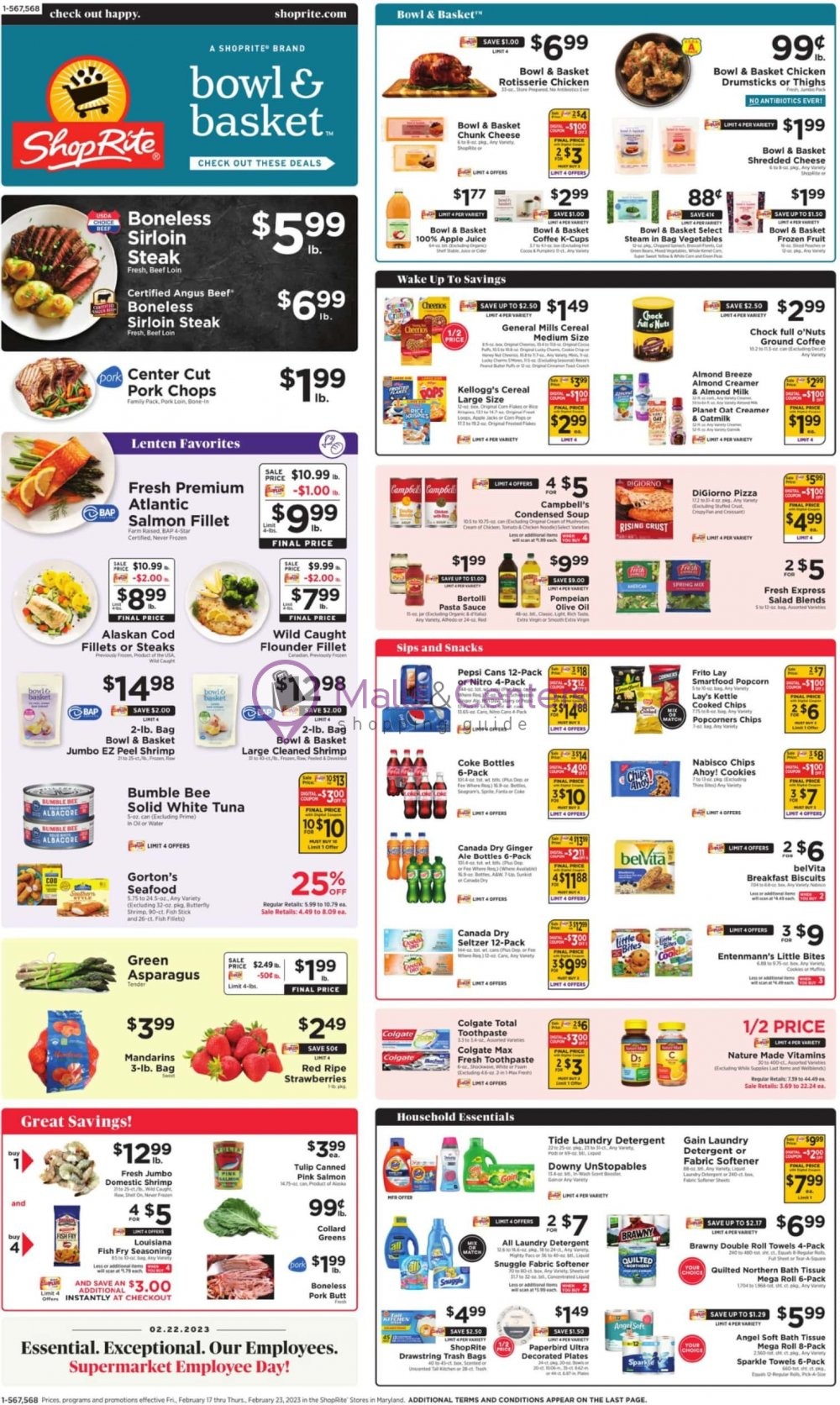 ShopRite Weekly ad valid from 02/17/2023 to 02/23/2023 MallsCenters
