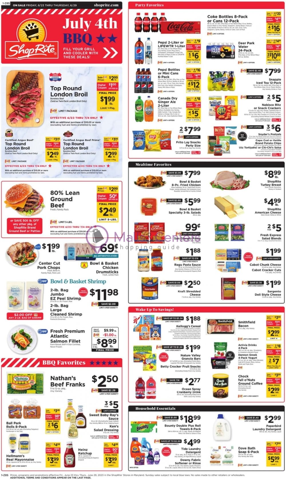 ShopRite Weekly ad valid from 06/23/2023 to 06/29/2023 MallsCenters