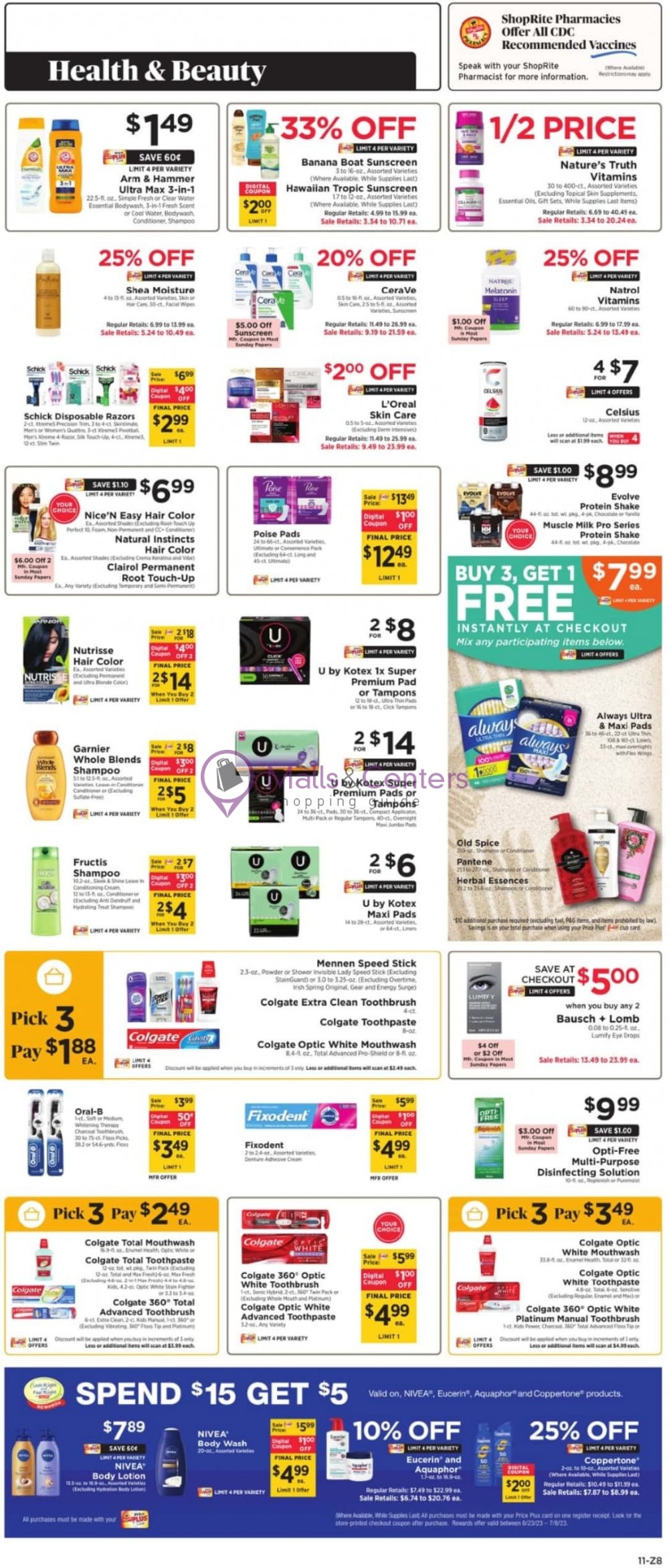 ShopRite Weekly ad valid from 06/23/2023 to 06/29/2023 MallsCenters