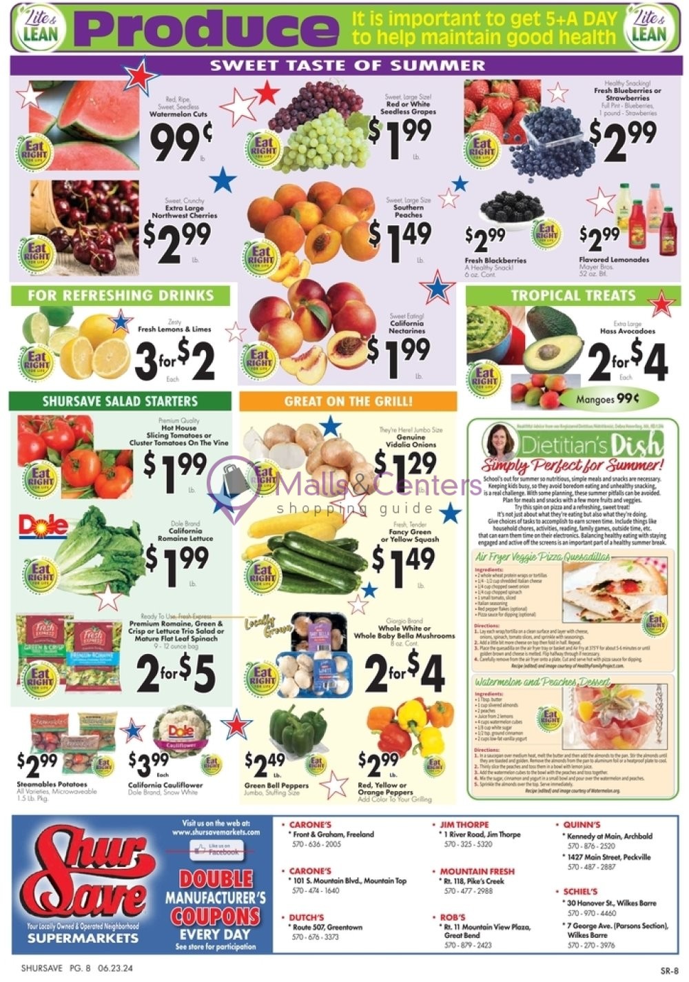 Weekly ad for ShurSave Markets valid: 06/23/2024 - 06/29/2024, page 8