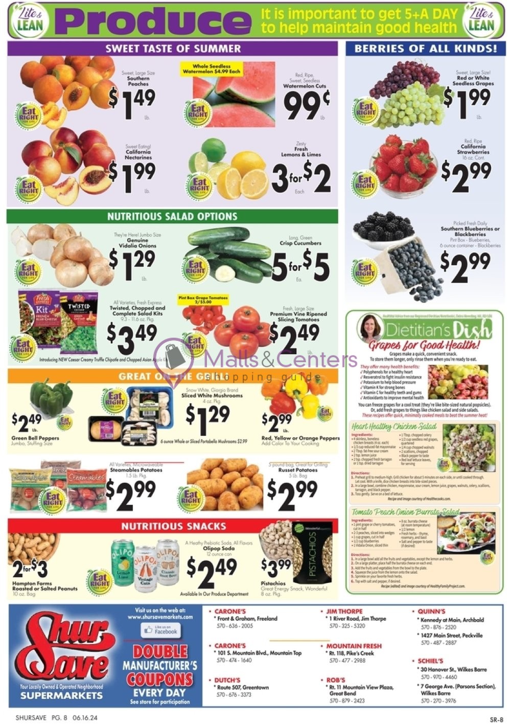 Weekly ad for ShurSave Markets valid: 06/16/2024 - 06/22/2024, page 8