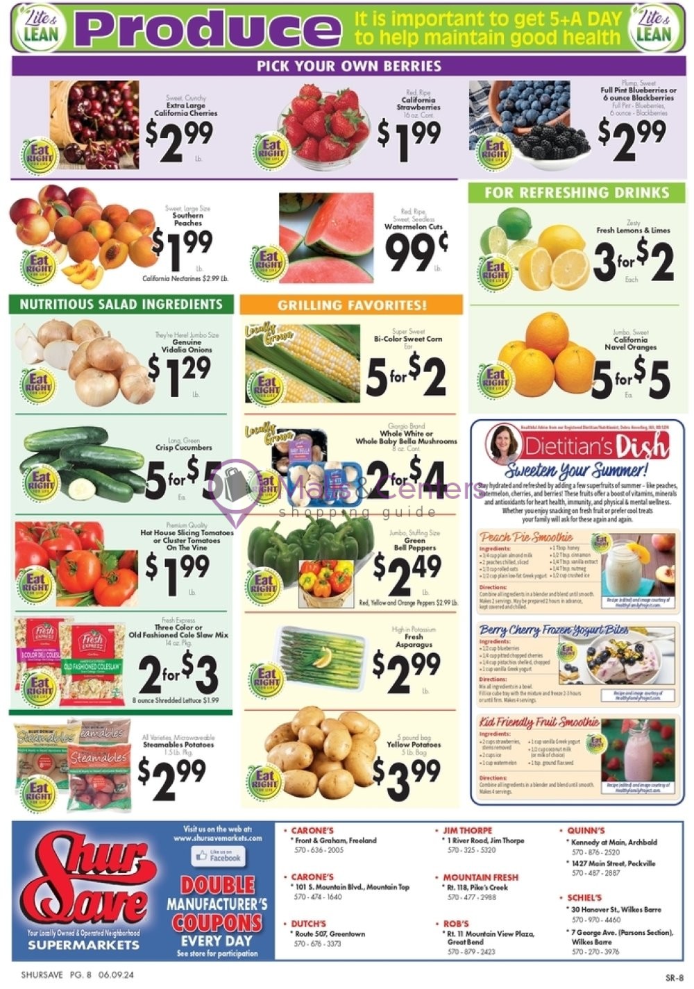 Weekly ad for ShurSave Markets valid: 06/09/2024 - 06/15/2024, page 8