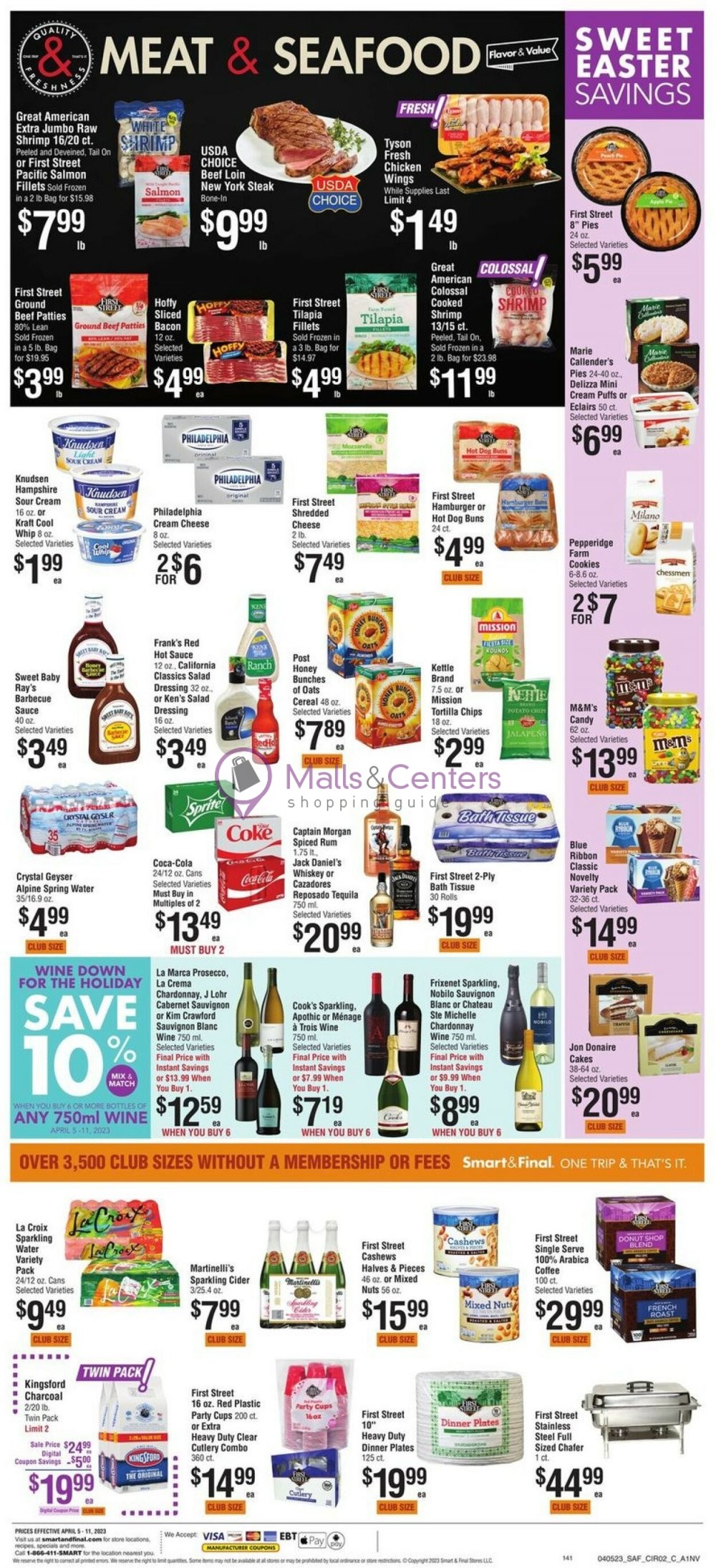 Smart & Final Weekly ad valid from 04/05/2023 to 04/11/2023 MallsCenters
