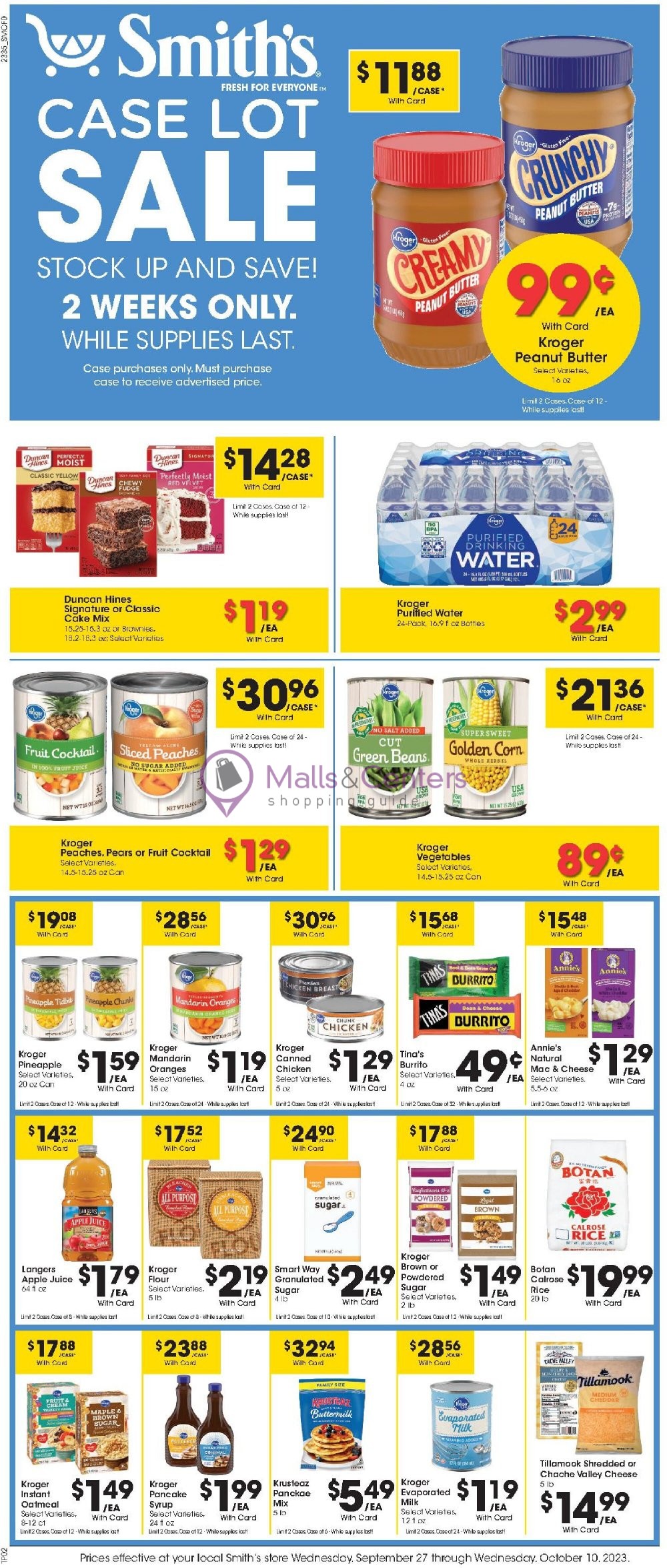 Smith's Weekly ad valid from 09/27/2023 to 10/10/2023 MallsCenters