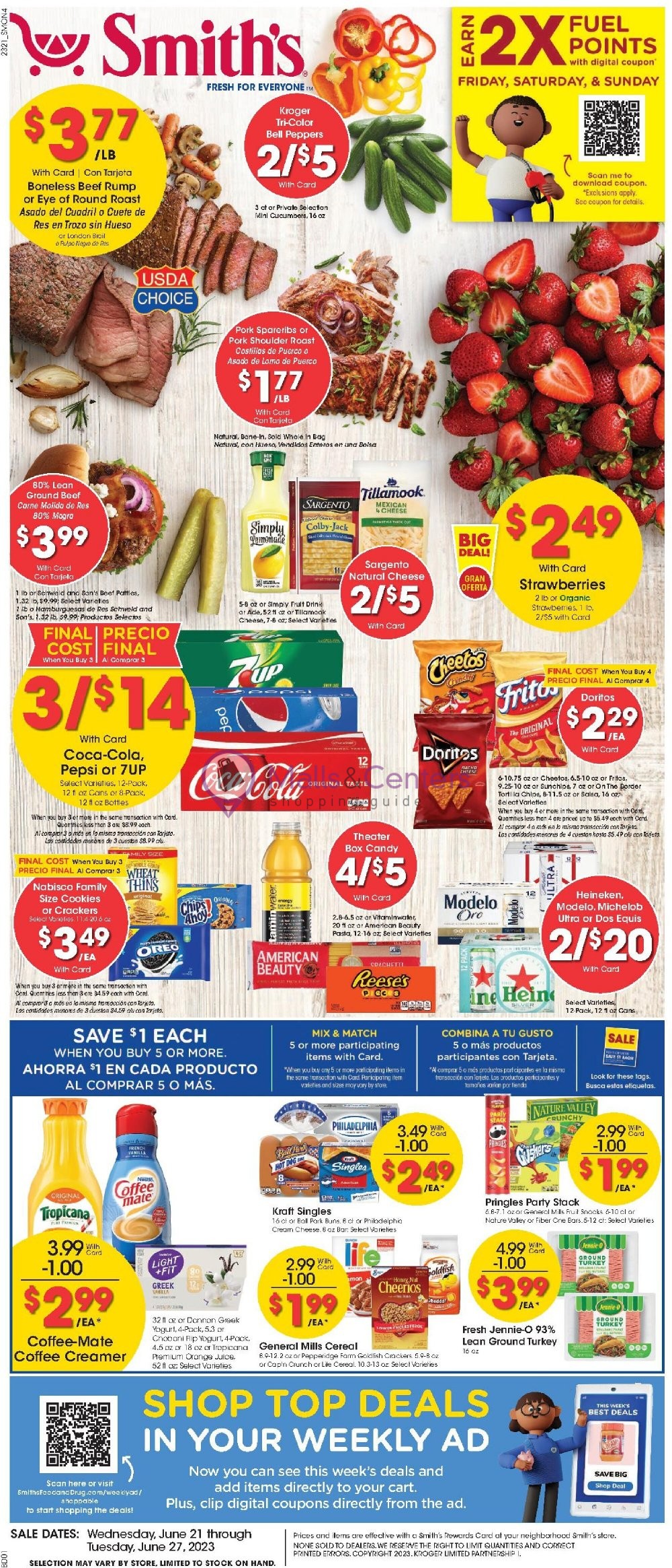 Smith's Weekly ad valid from 06/21/2023 to 06/27/2023 MallsCenters