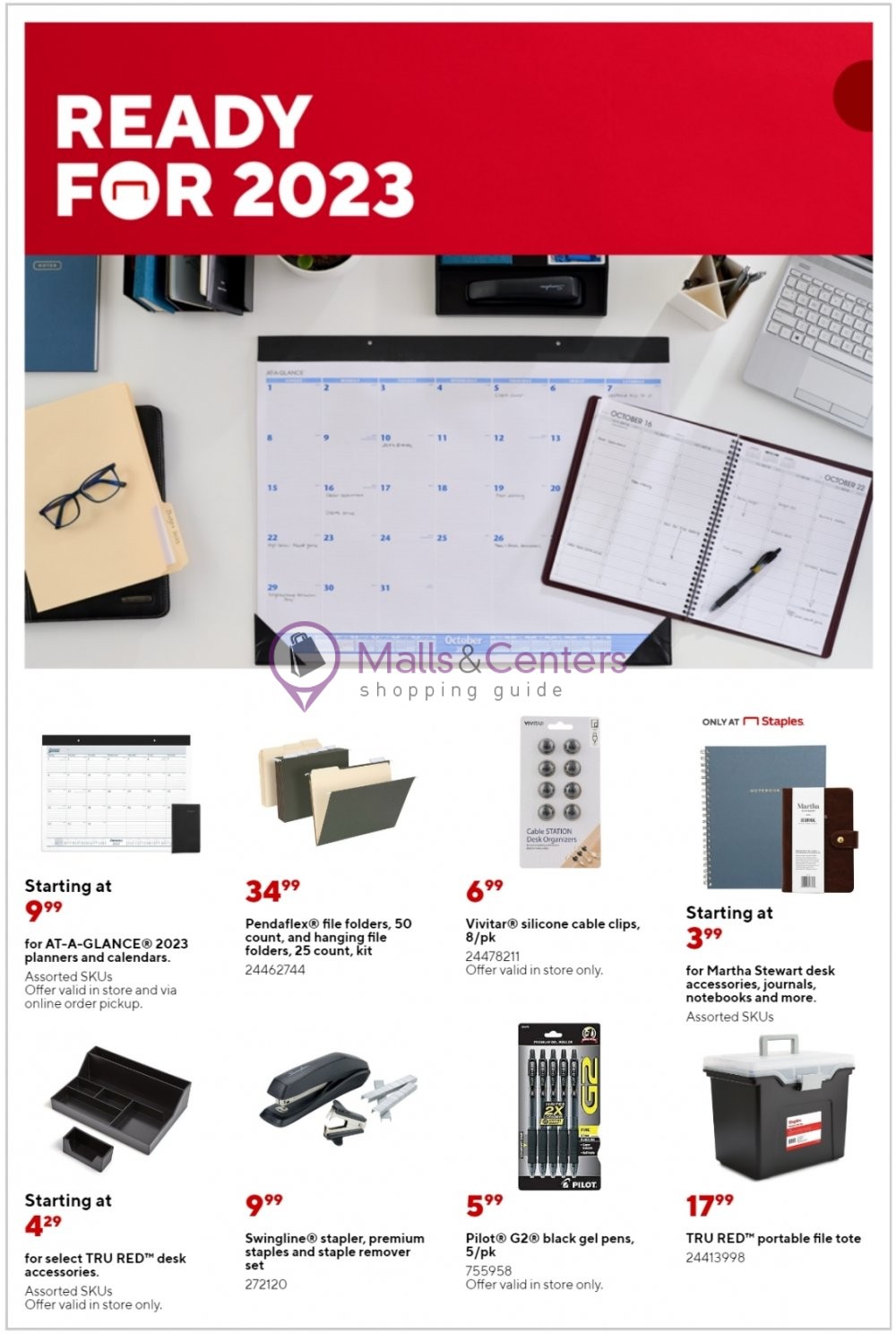 Staples Weekly Ad sales & flyers specials MallsCenters